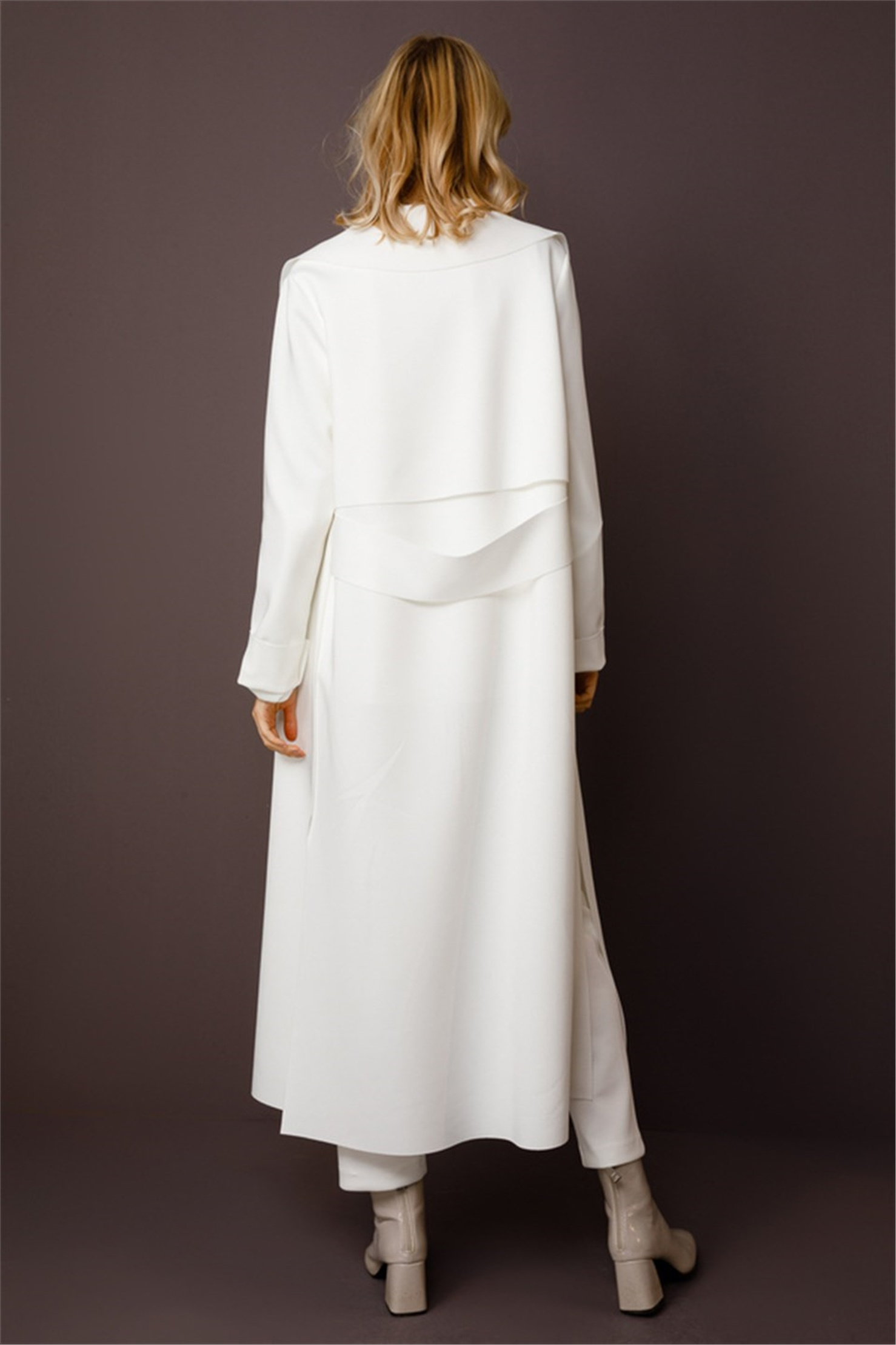 SCUBA ARKASI KEMERLİ CEKET