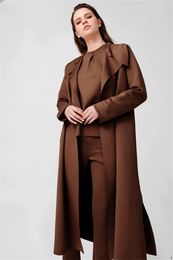 SCUBA ARKASI KEMERLİ CEKET