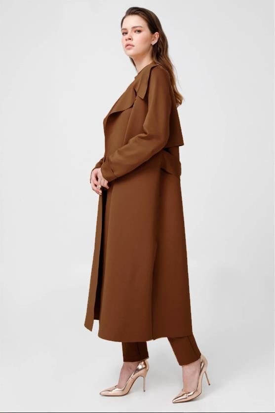 SCUBA ARKASI KEMERLİ CEKET