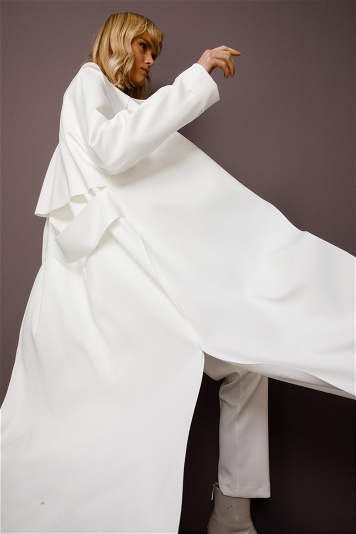 SCUBA ARKASI KEMERLİ CEKET