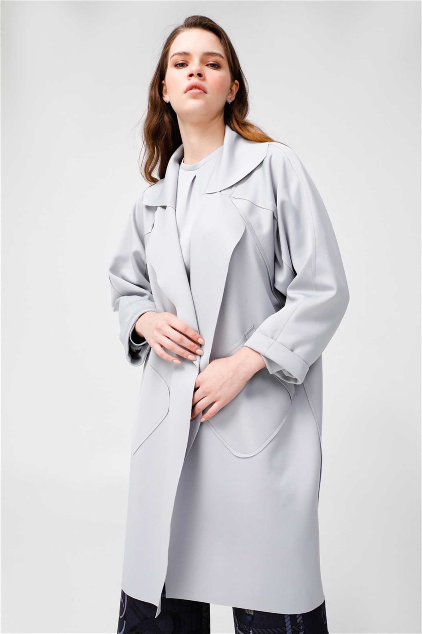 SCUBA BIG COLLAR POCKET ON SIDE JACKET