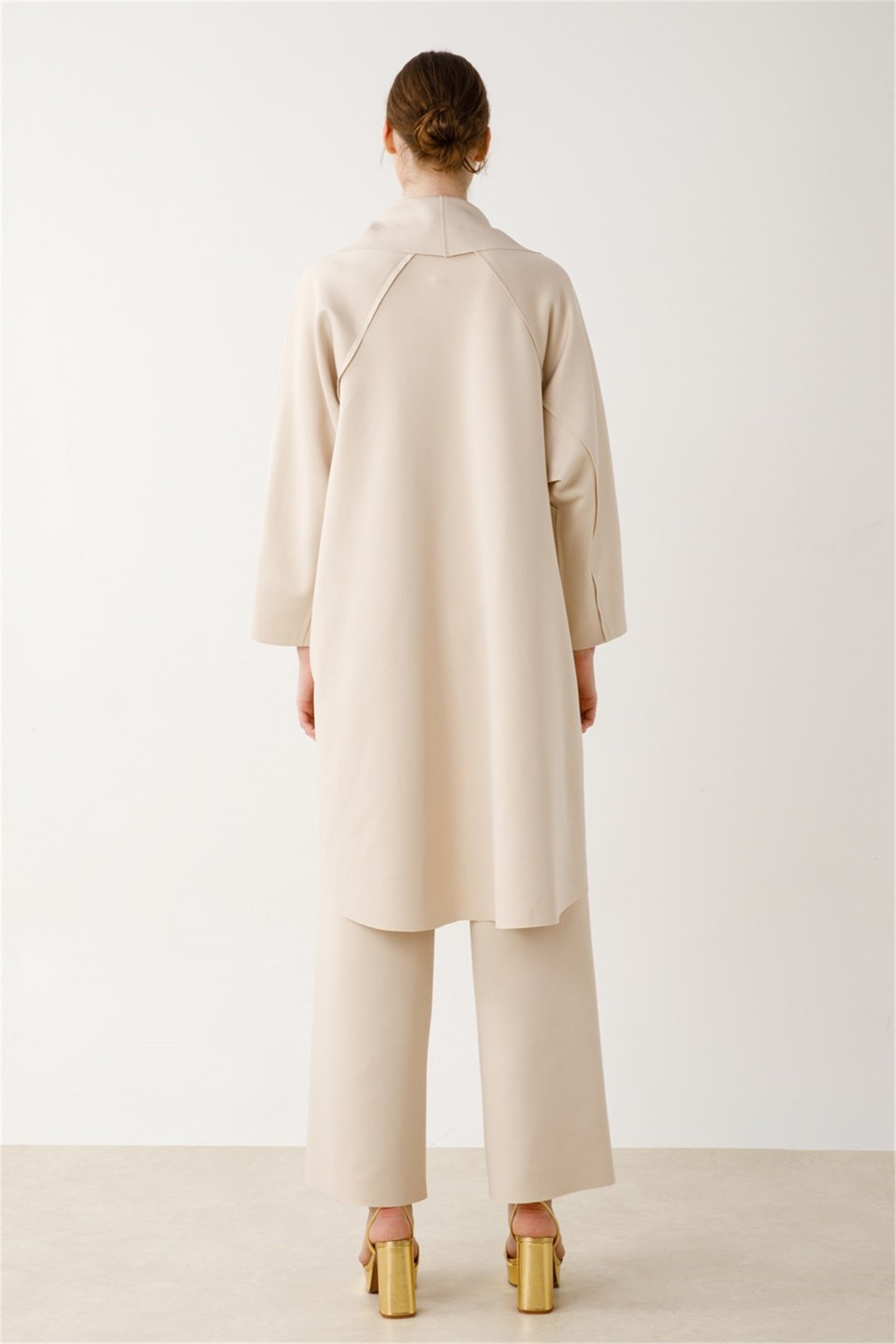 SCUBA BÜYÜK YAKALI YANDAN CEPLİ CEKET