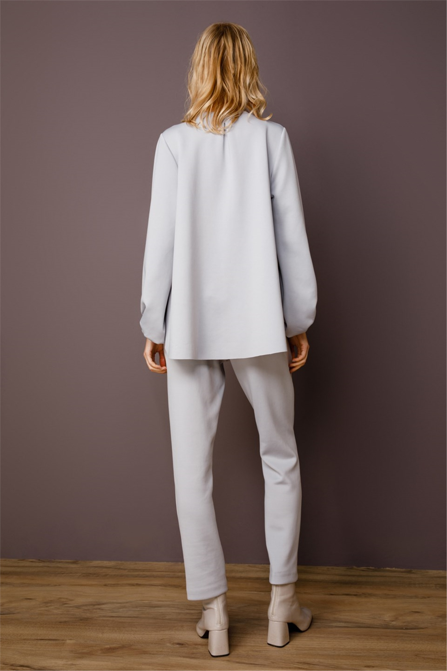 SCUBA ÖNDEN PLİKAŞELİ KISA BLUZ