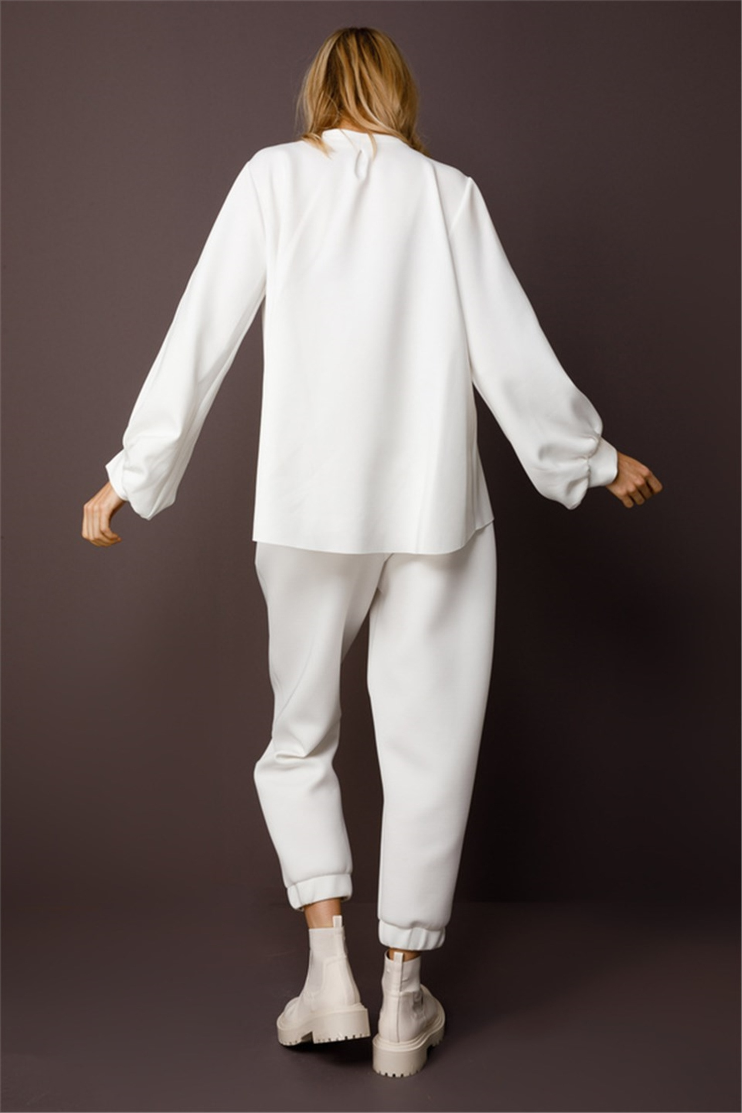 SCUBA ÖNDEN PLİKAŞELİ KISA BLUZ