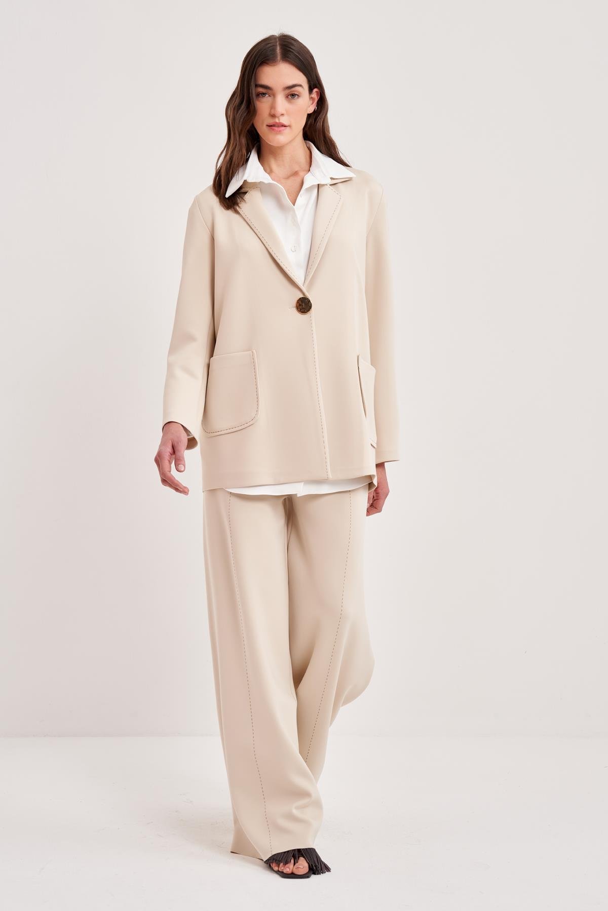 SCUBA PUNTO DİKİŞLİ CEPLİ BLAZER CEKET