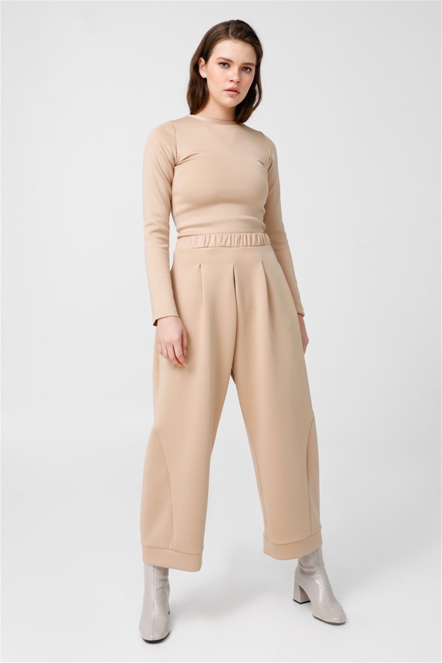 SCUBA YANI KUPLU ŞALVAR  PANTOLON