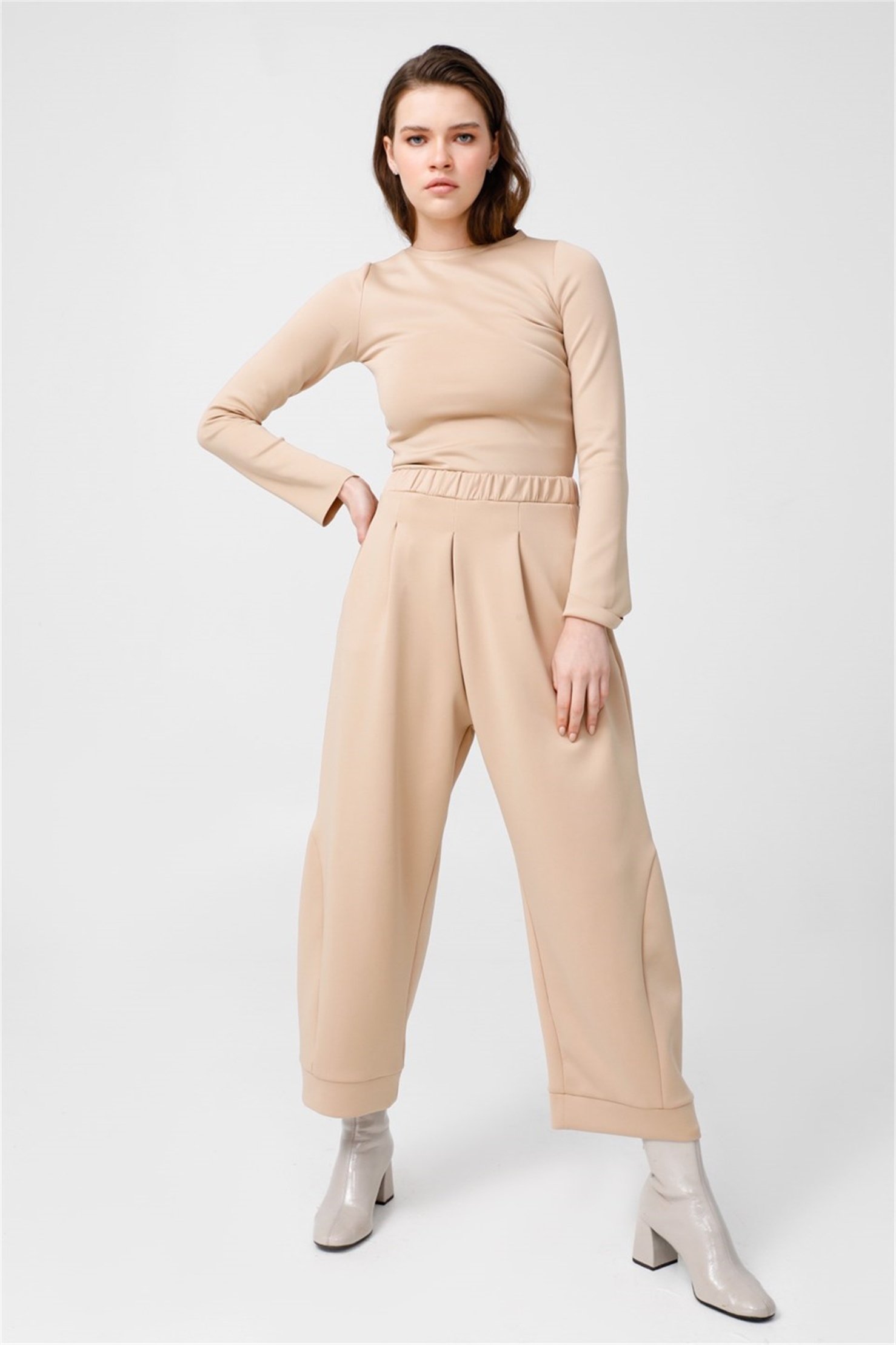 SCUBA YANI KUPLU ŞALVAR  PANTOLON