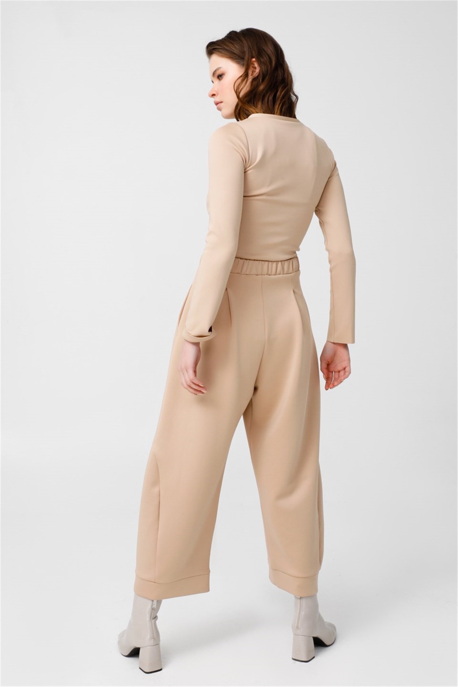 SCUBA YANI KUPLU ŞALVAR  PANTOLON