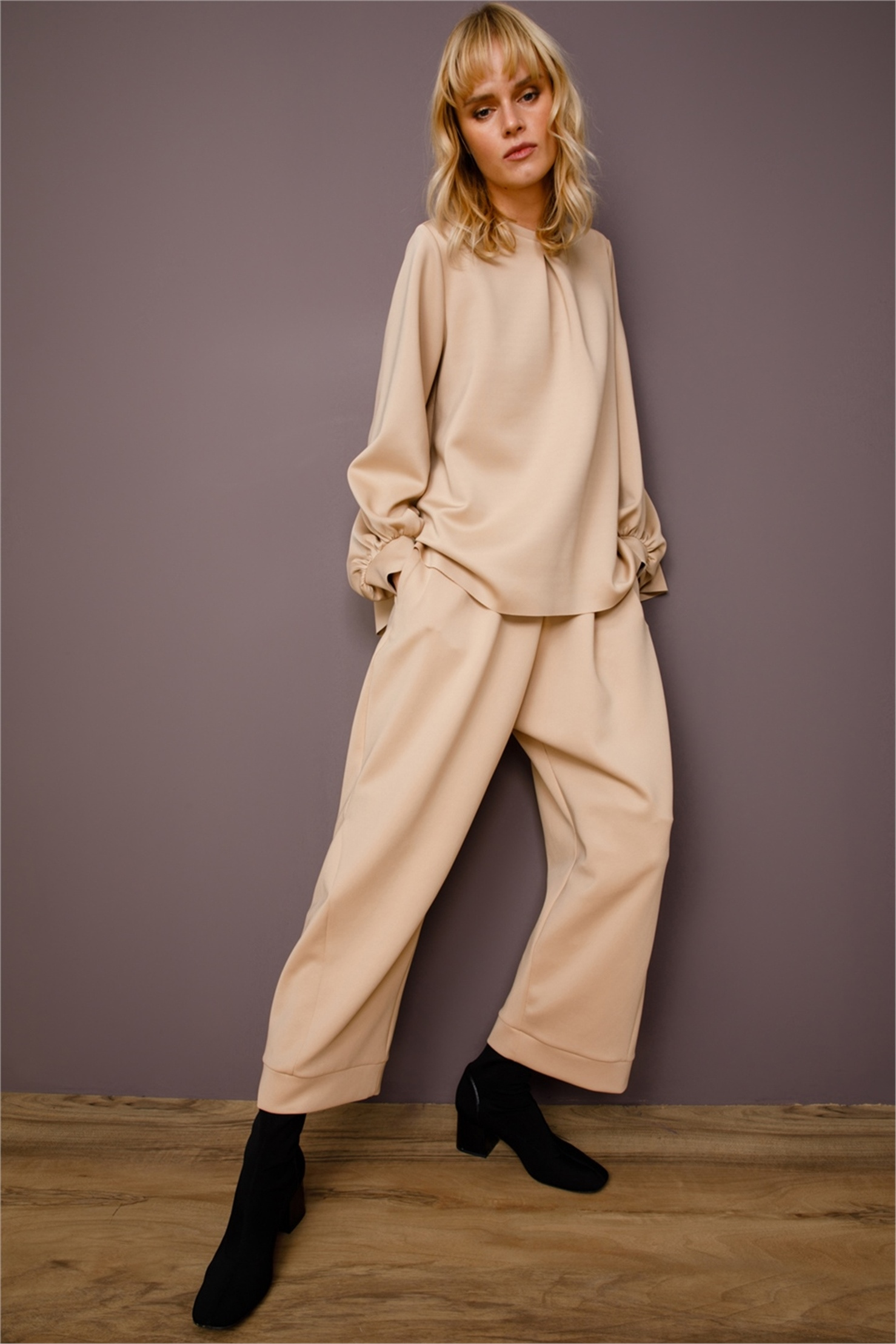 SCUBA YANI KUPLU ŞALVAR  PANTOLON