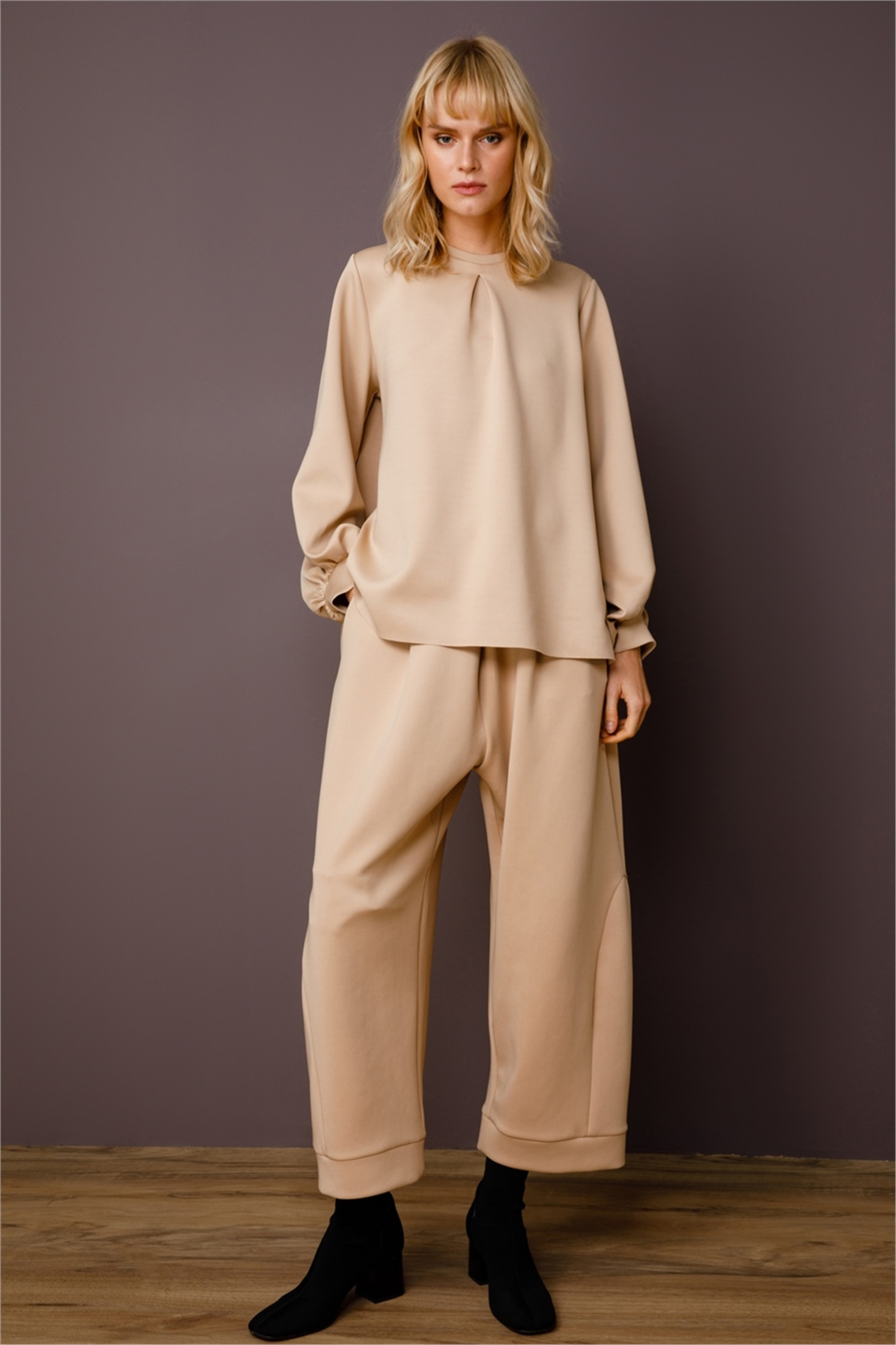 SCUBA YANI KUPLU ŞALVAR  PANTOLON