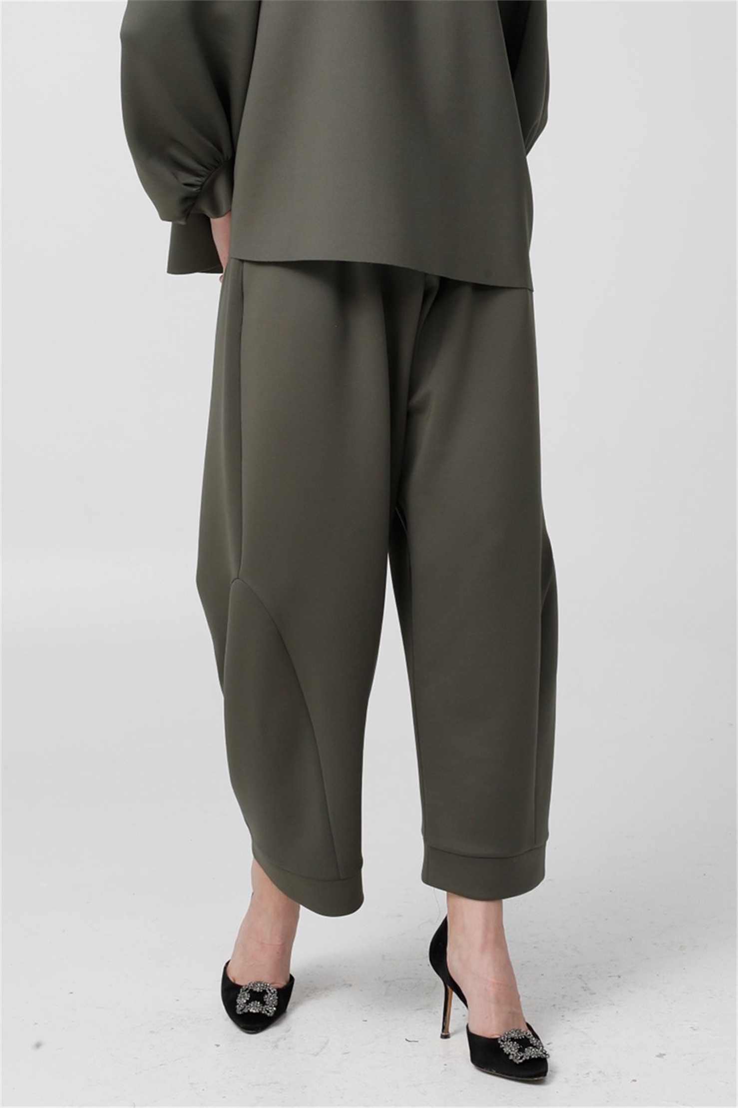 SCUBA YANI KUPLU ŞALVAR  PANTOLON