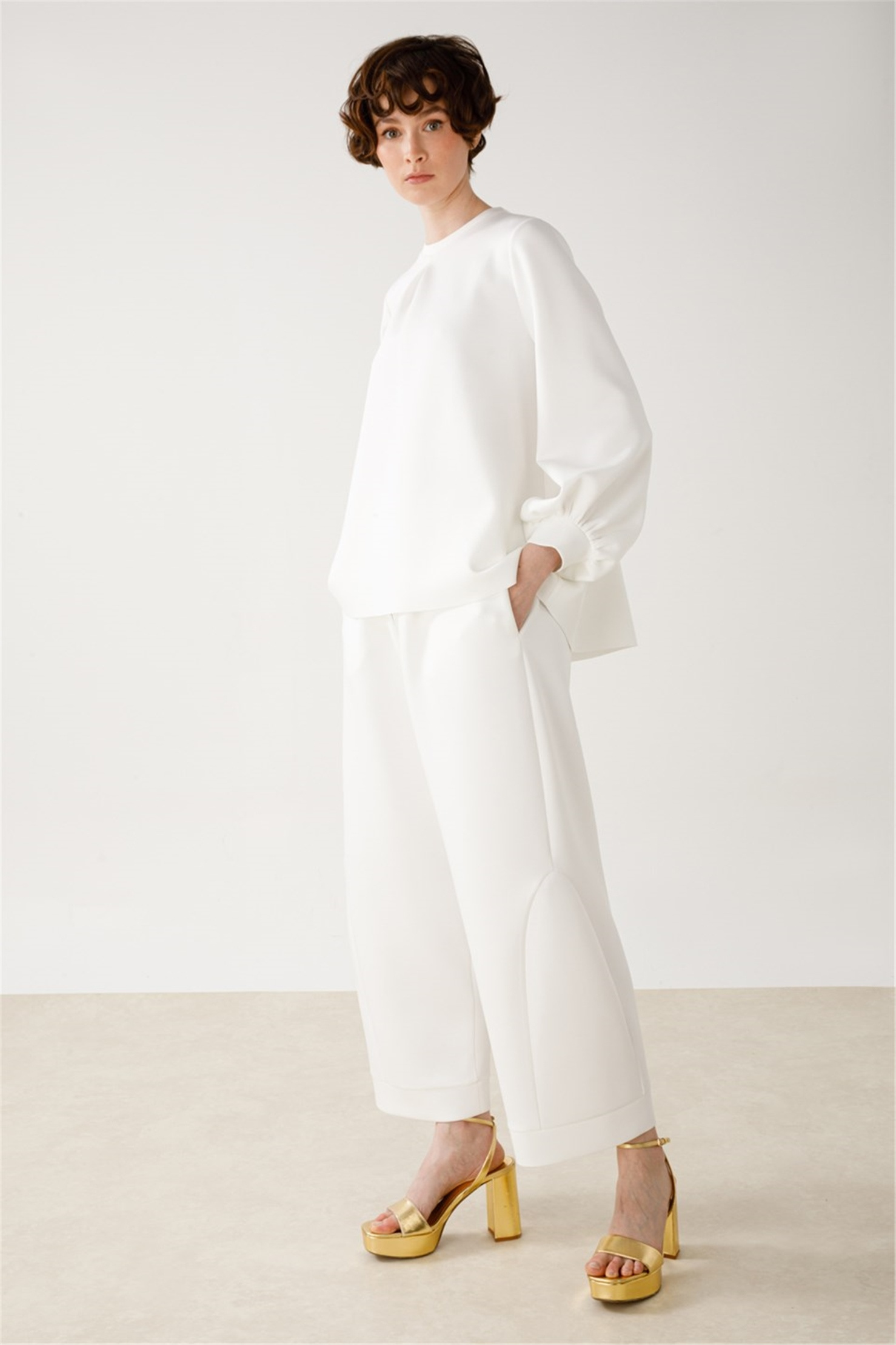 SCUBA YANI KUPLU ŞALVAR  PANTOLON