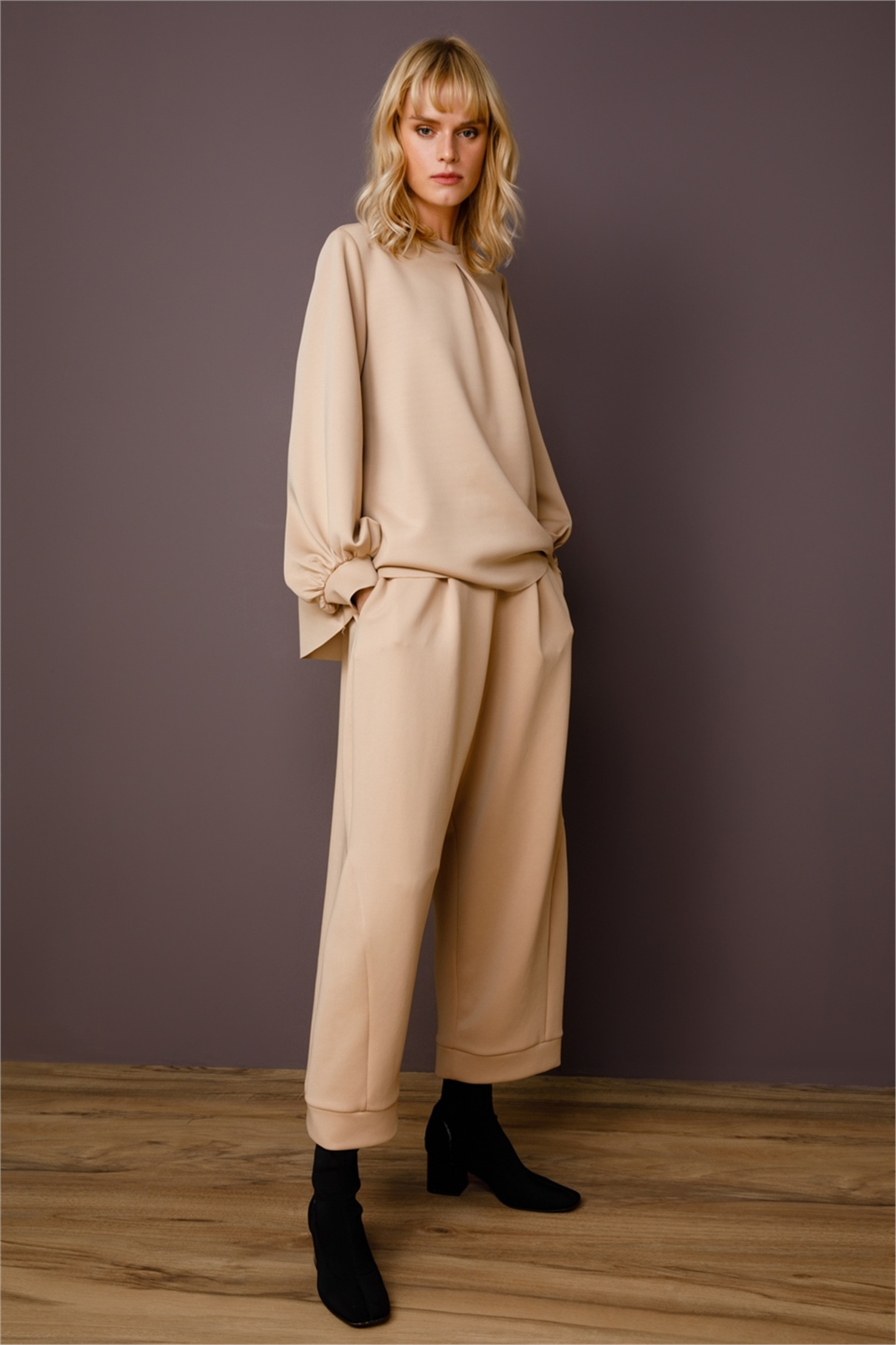 SCUBA YANI KUPLU ŞALVAR  PANTOLON