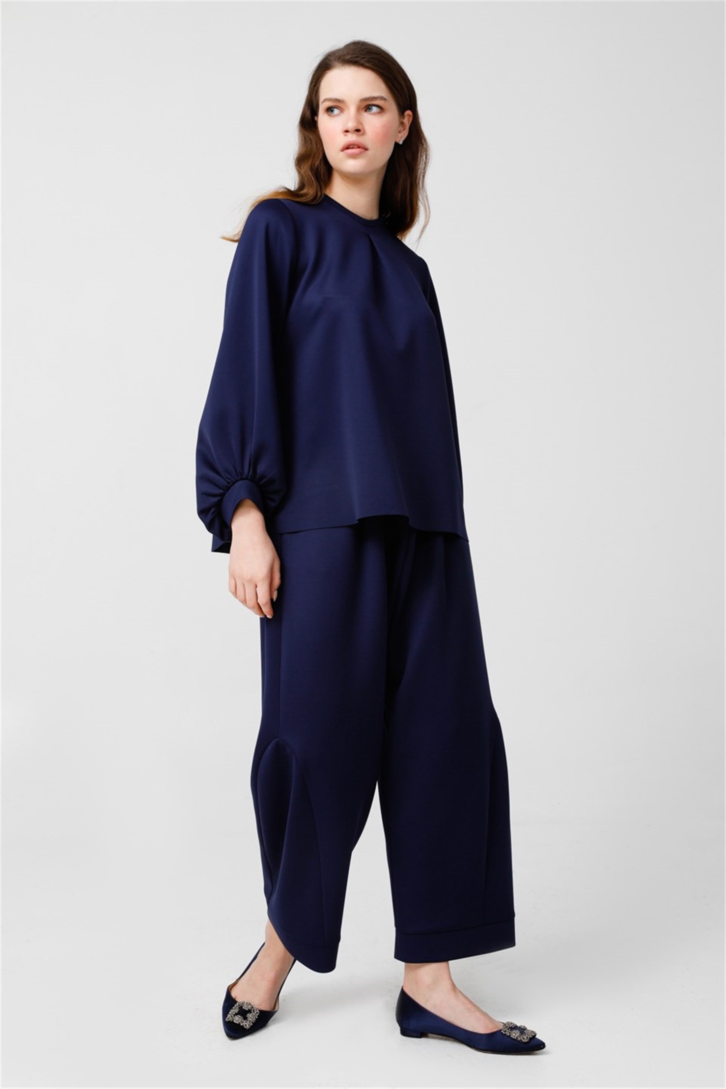 SCUBA YANI KUPLU ŞALVAR  PANTOLON