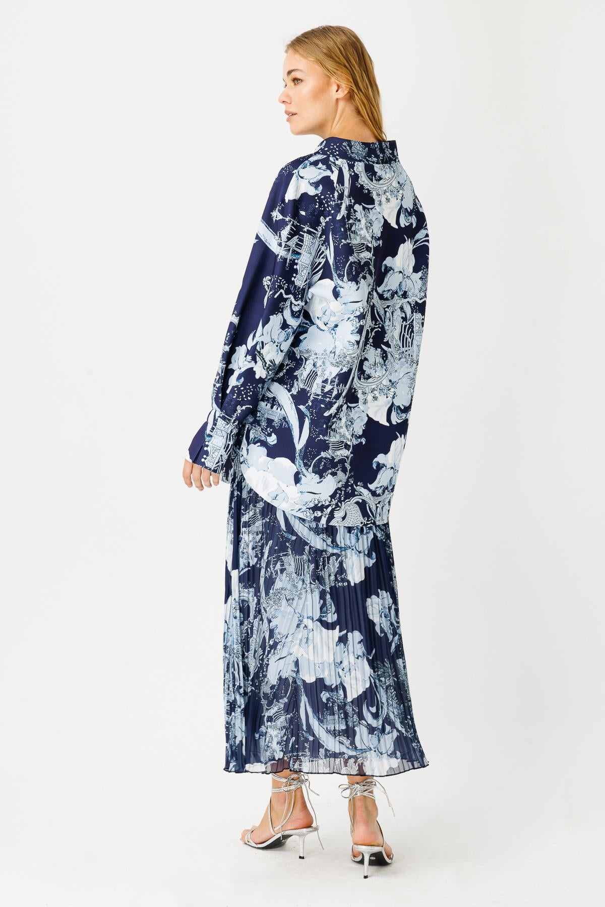 ŞİFON JAPANESE SUMMER PLİSELİ ETEK