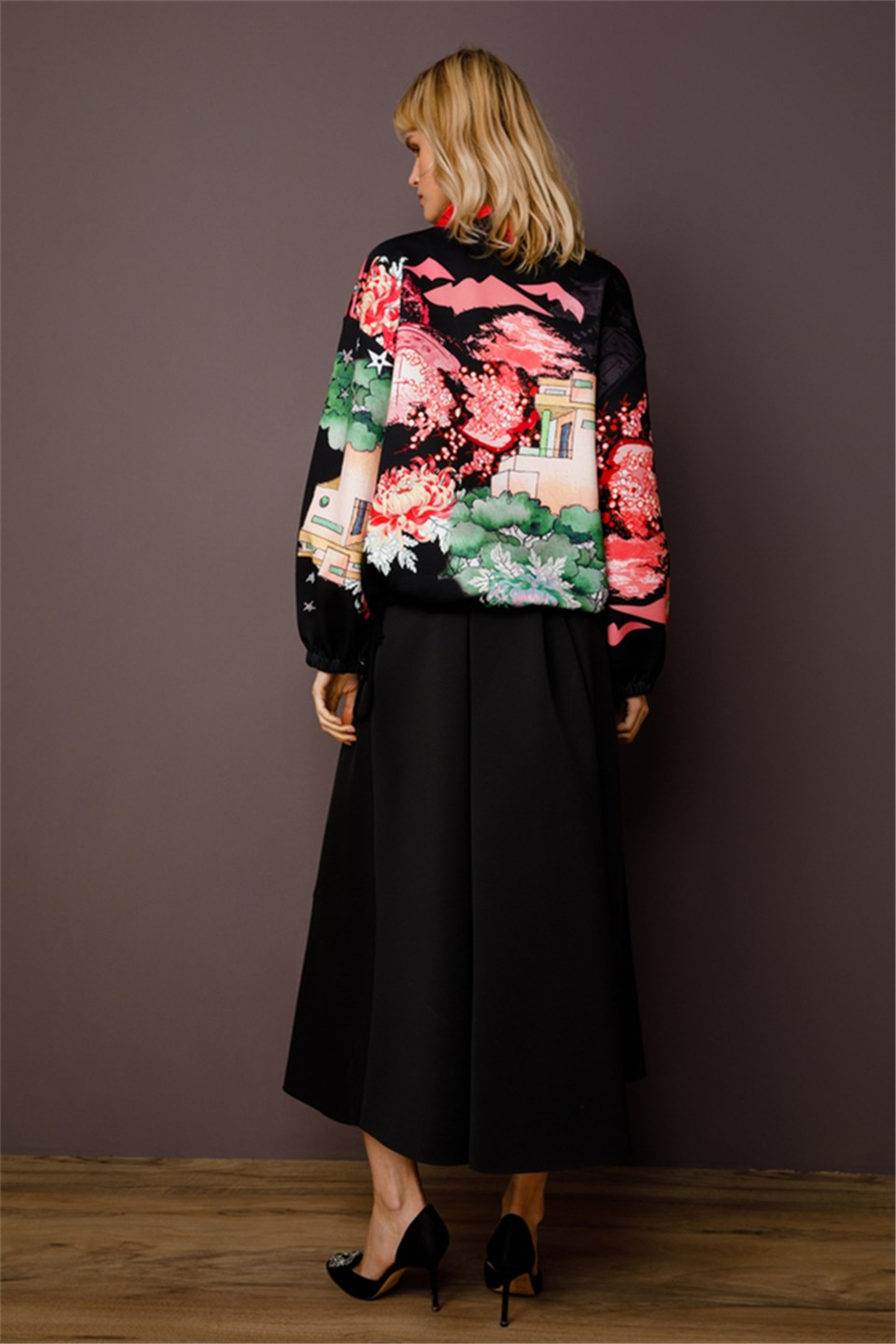 SKETCH STAR PRINT LAPEL TUNIC
