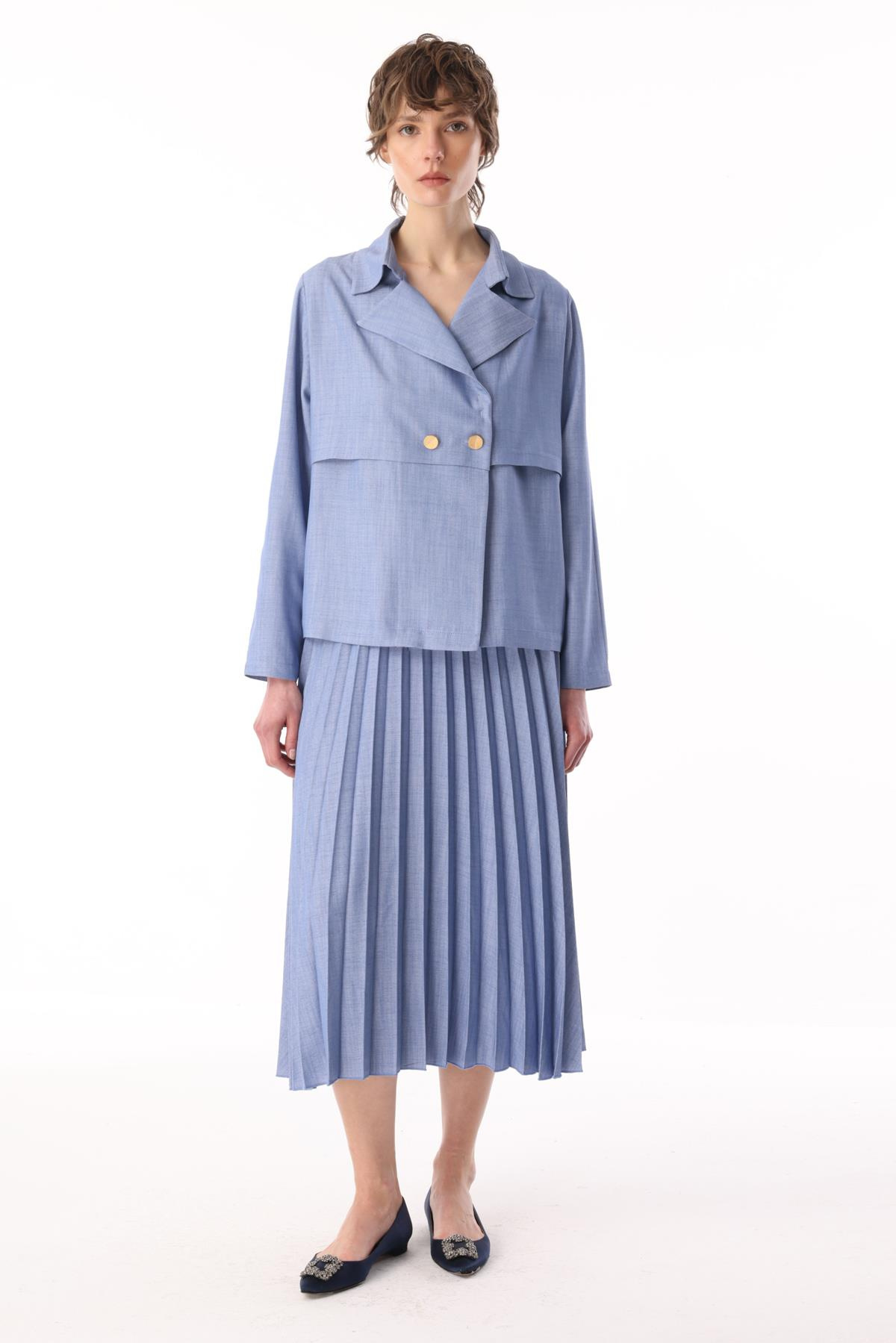 TENCEL VİSKON PLİSOLEY ETEK