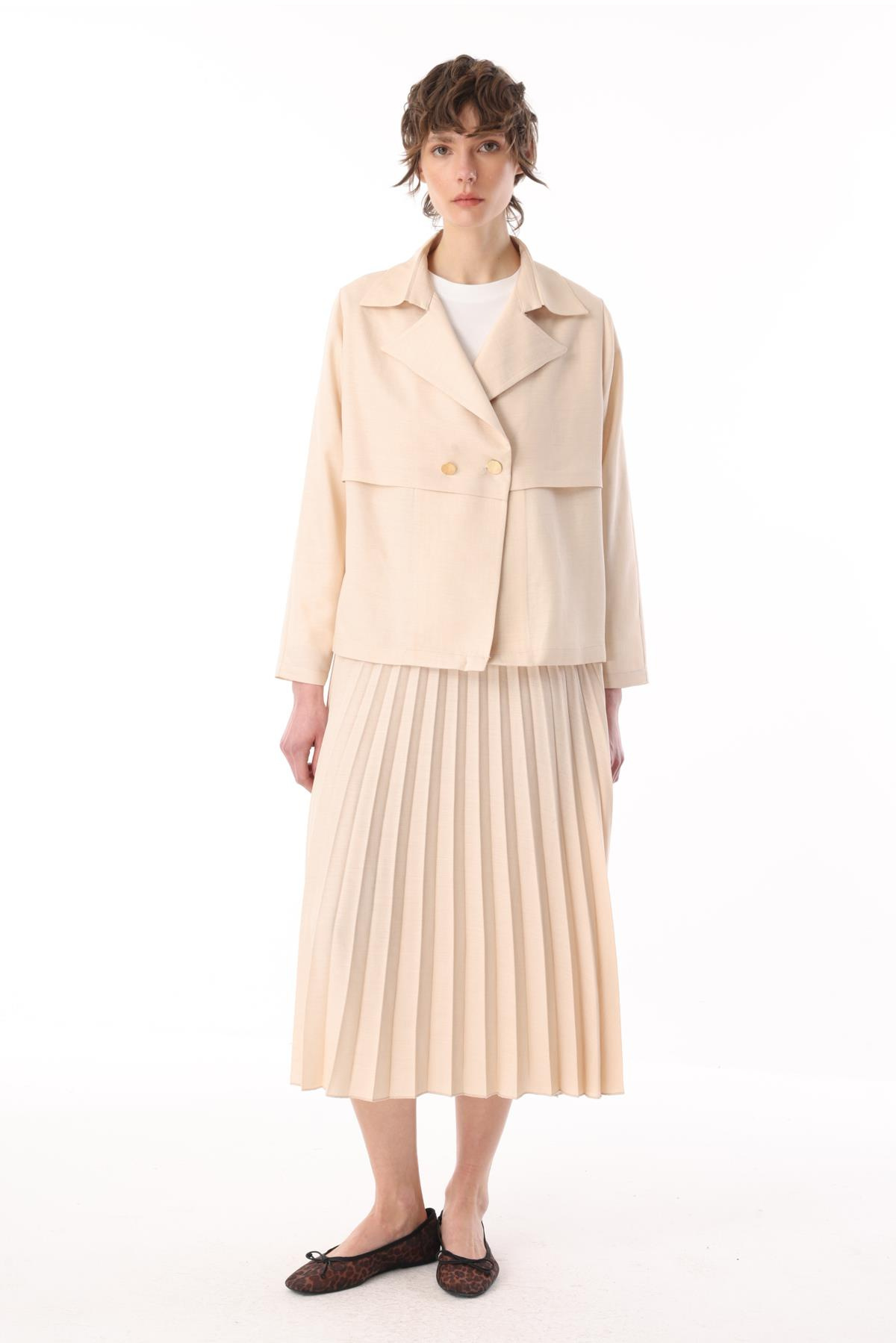 TENCEL VİSKON PLİSOLEY ETEK