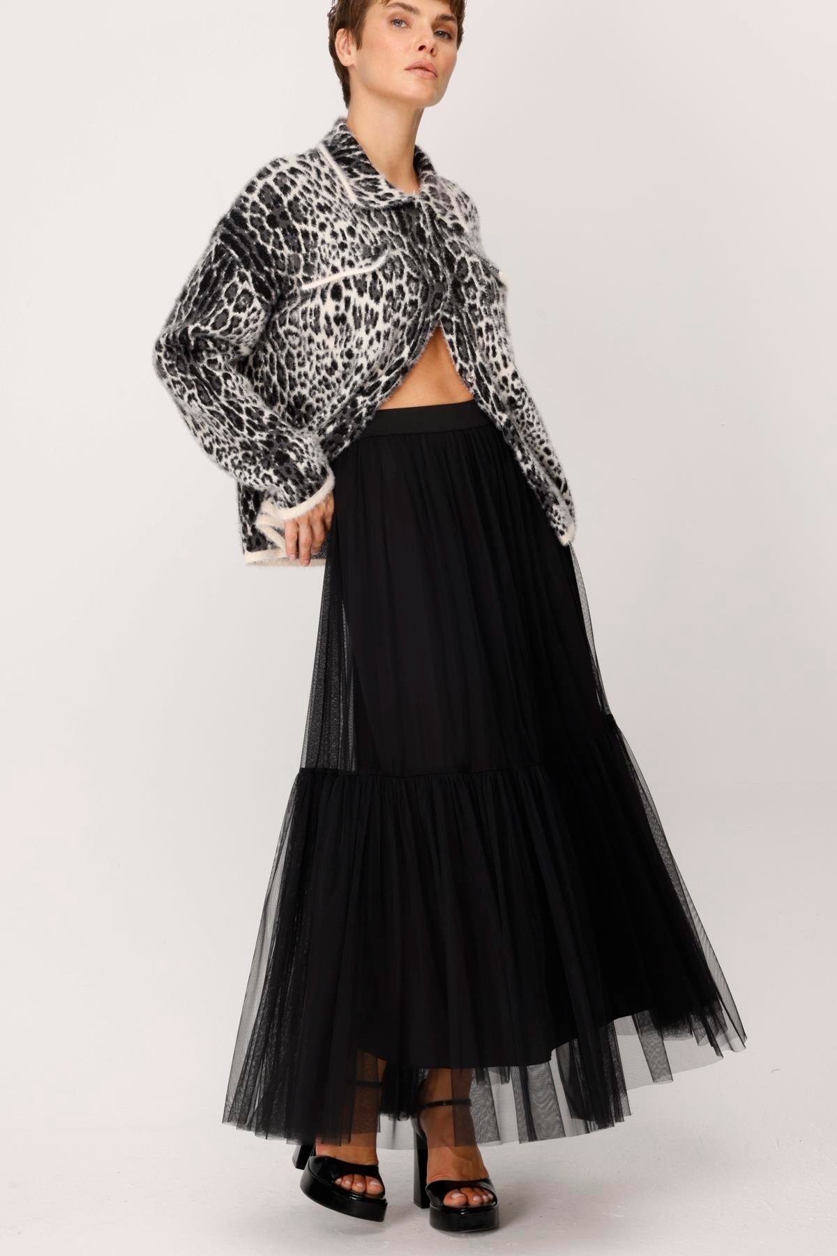 TÜL DİZDEN BÜZGÜ ETEK