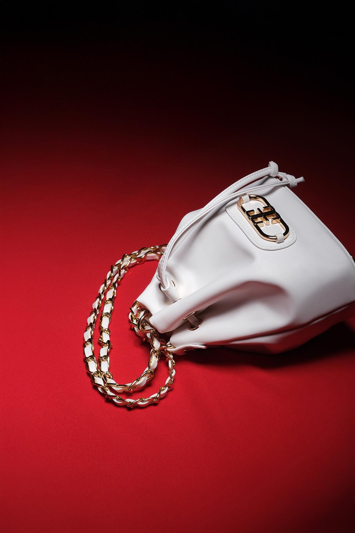 Çapraz, Omuz Askılı Alternatifli, Zincirli, Vegan Deri,Şık Çanta