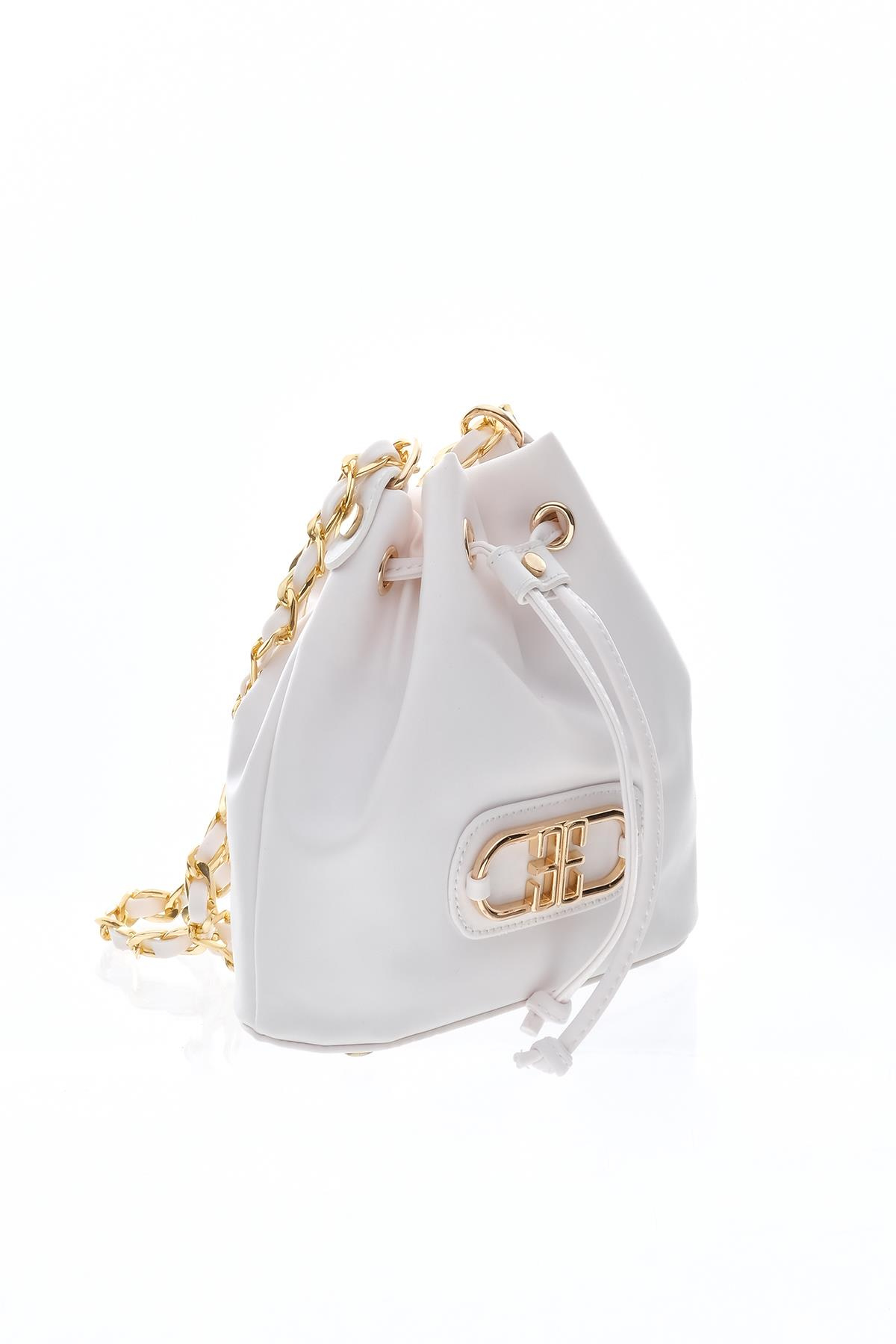 Çapraz, Omuz Askılı Alternatifli, Zincirli, Vegan Deri,Şık Çanta