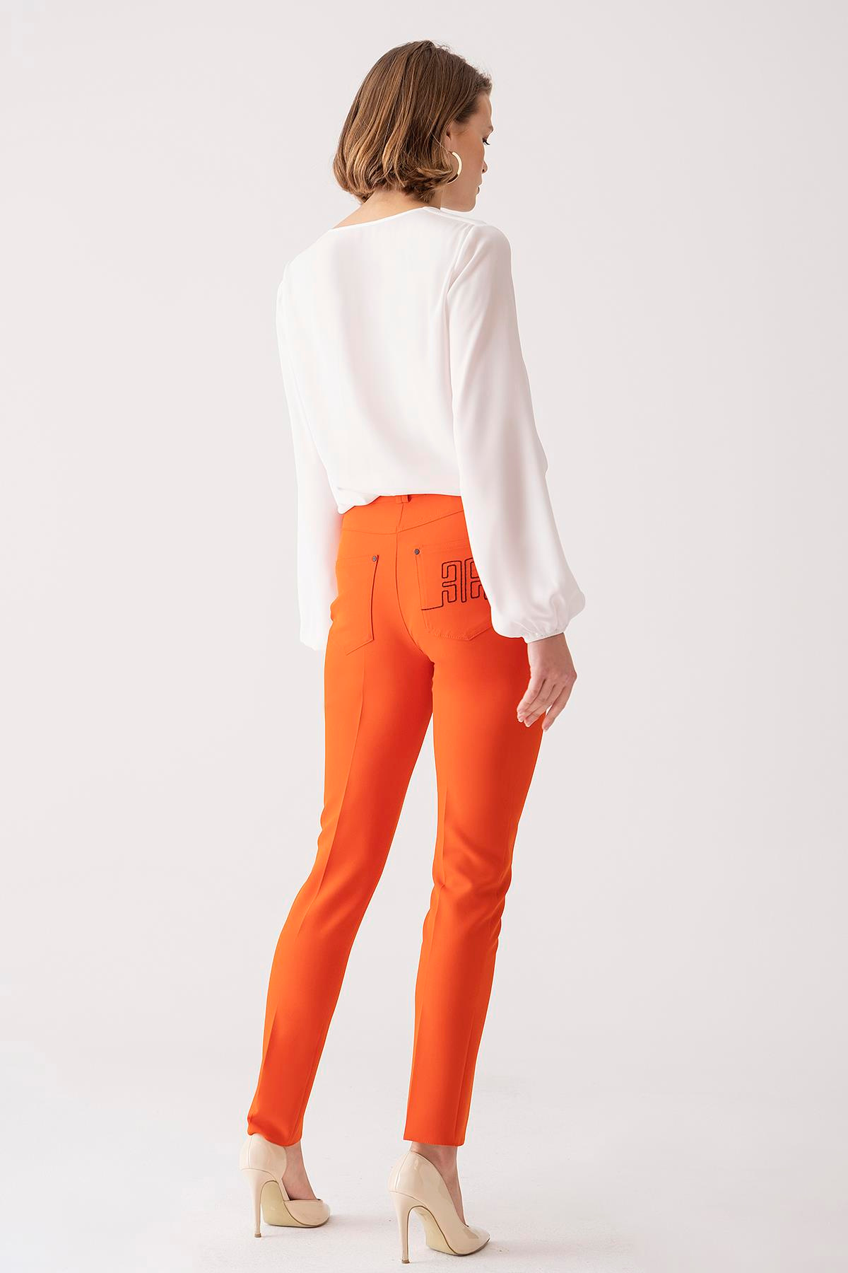 Dar Kesim Yüksek Bel Pantolon