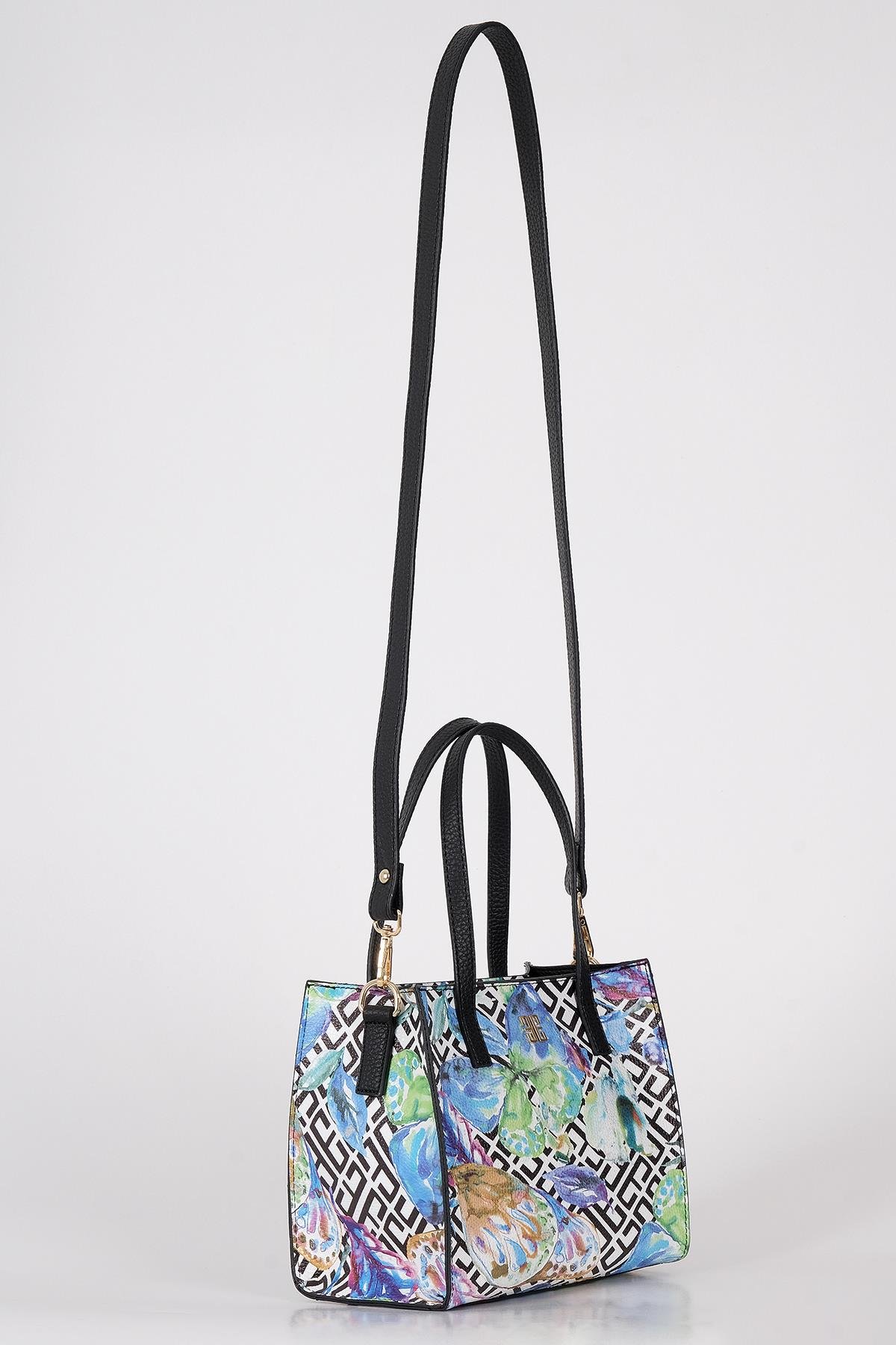 Desenli Omuz Çantası