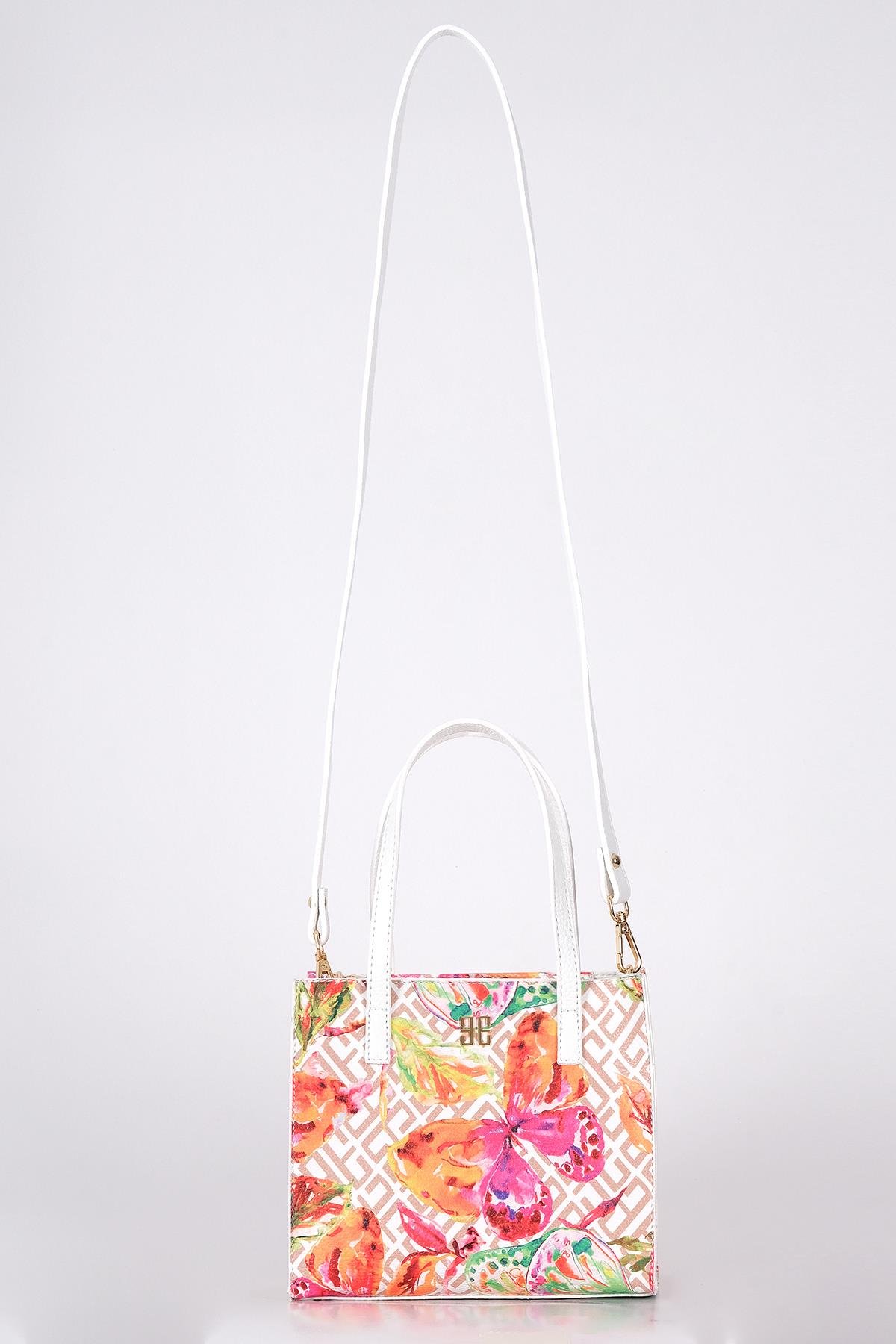 Desenli Omuz Çantası