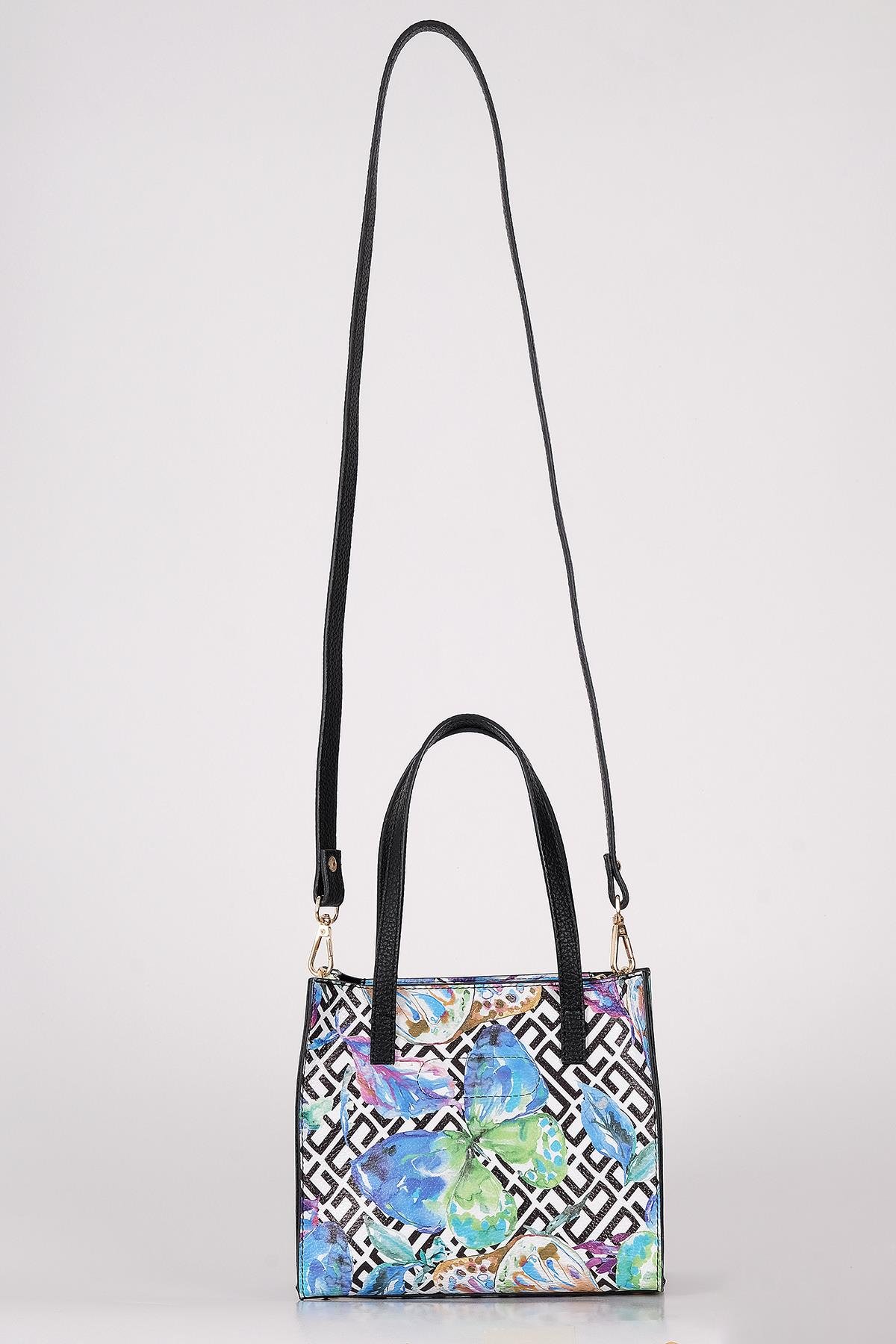 Desenli Omuz Çantası