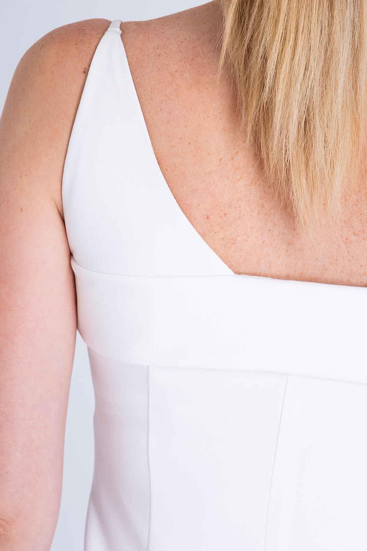 Düğme Detaylı Mini Elbise