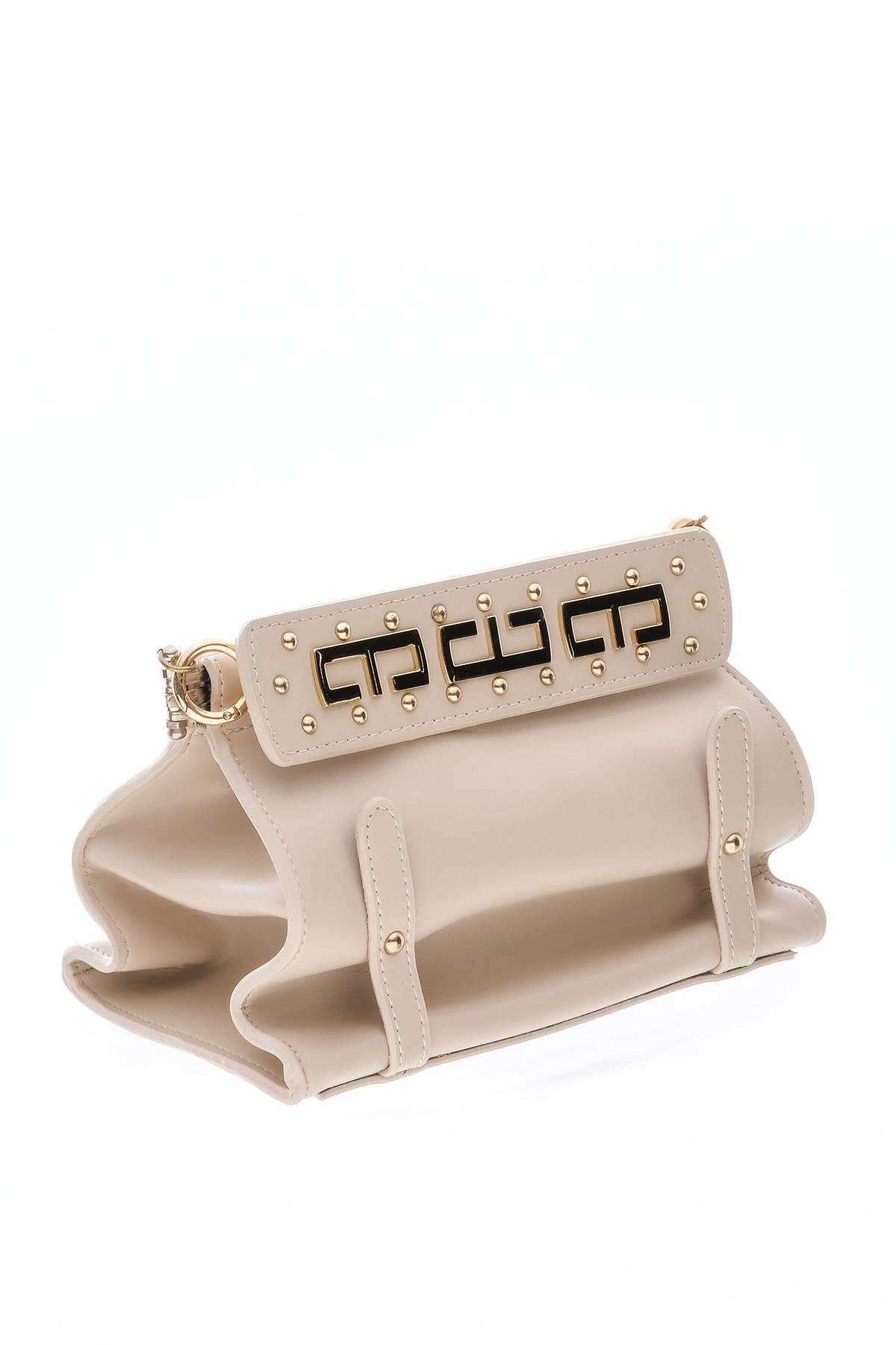 Gold Logo Detaylı Omuz Çantası