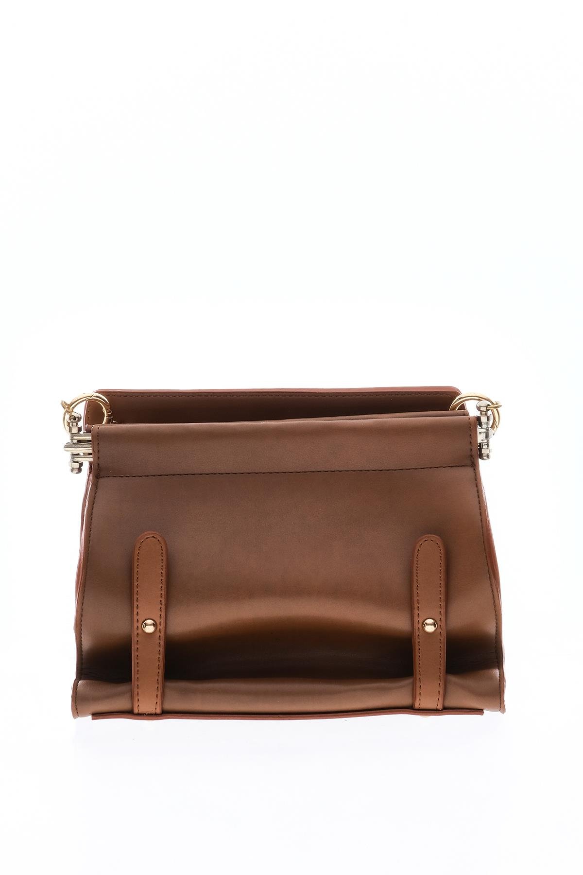 Gold Logo Detaylı Omuz Çantası