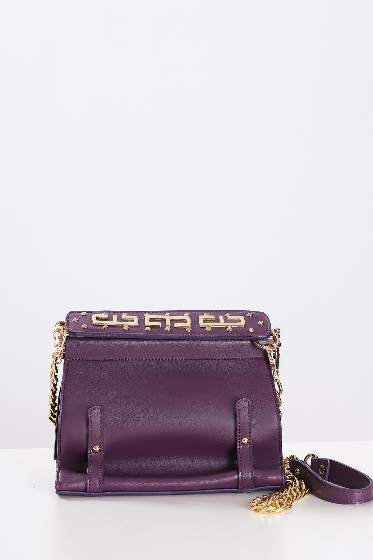 Gold Logo Detaylı Omuz Çantası