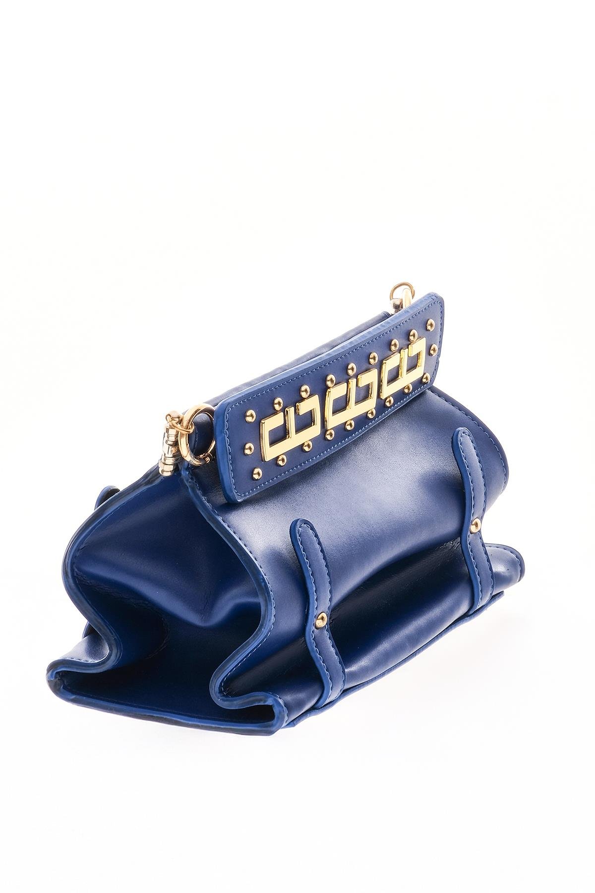 Gold Logo Detaylı Omuz Çantası