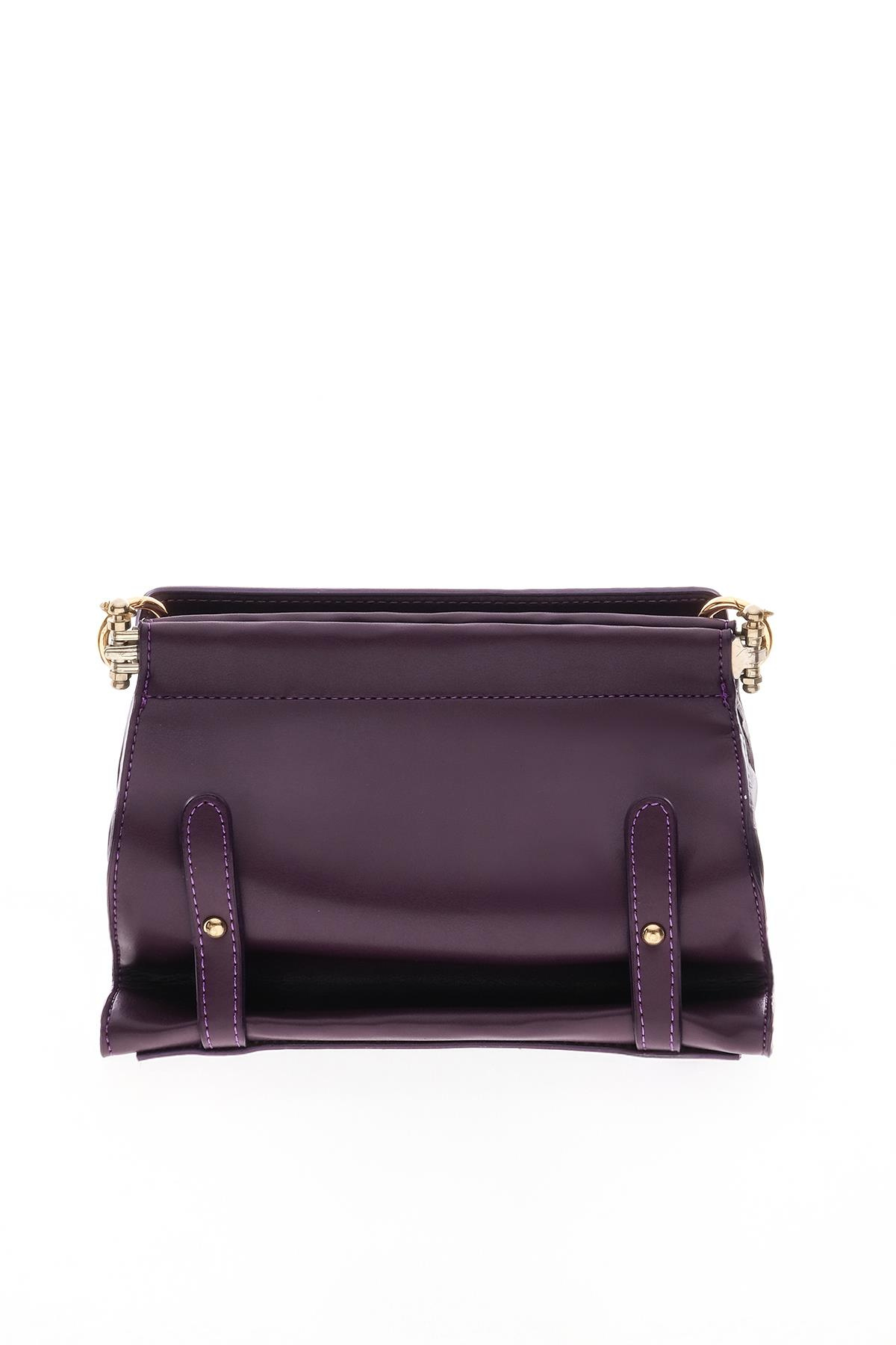 Gold Logo Detaylı Omuz Çantası