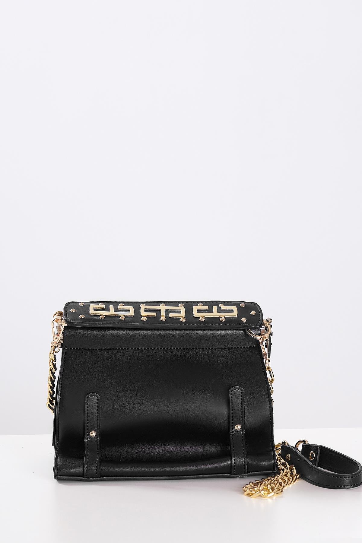 Gold Logo Detaylı Omuz Çantası