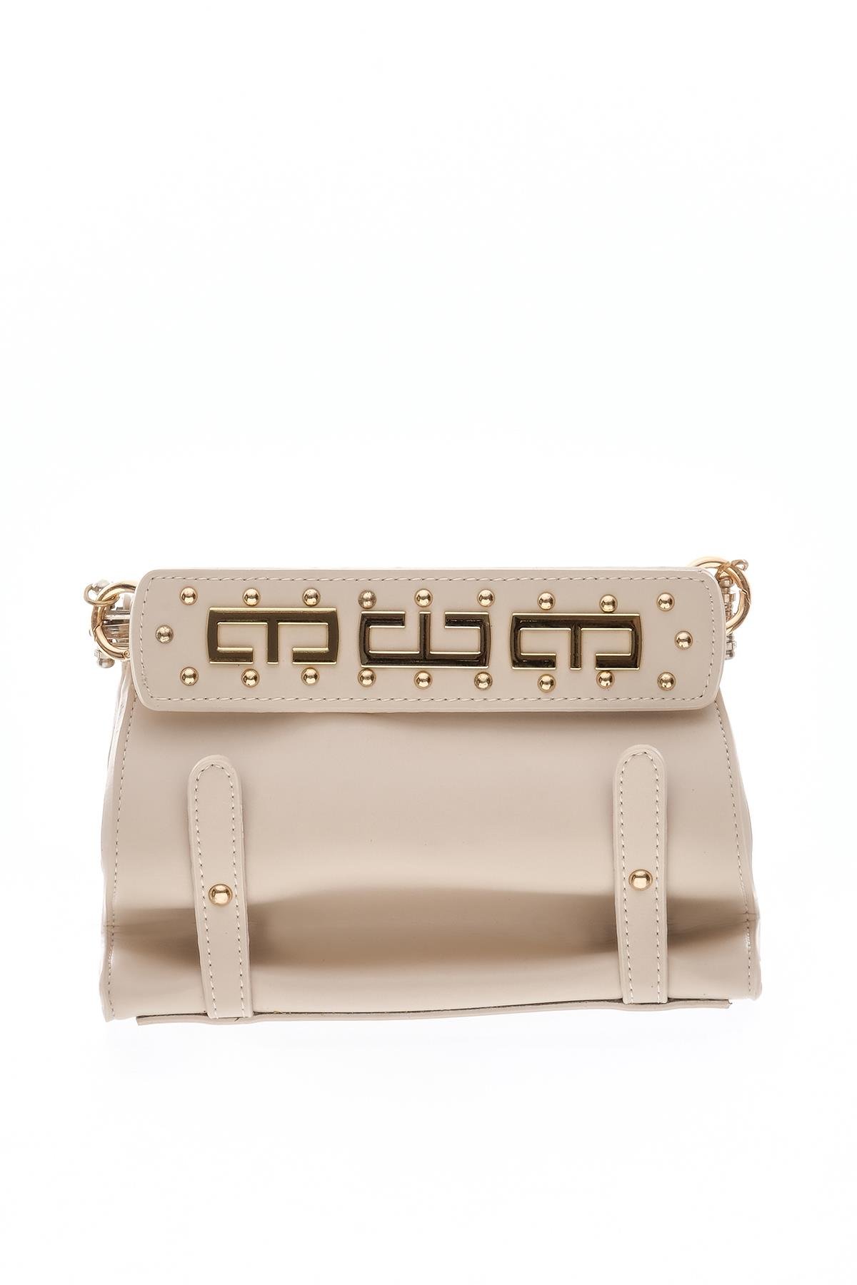 Gold Logo Detaylı Omuz Çantası