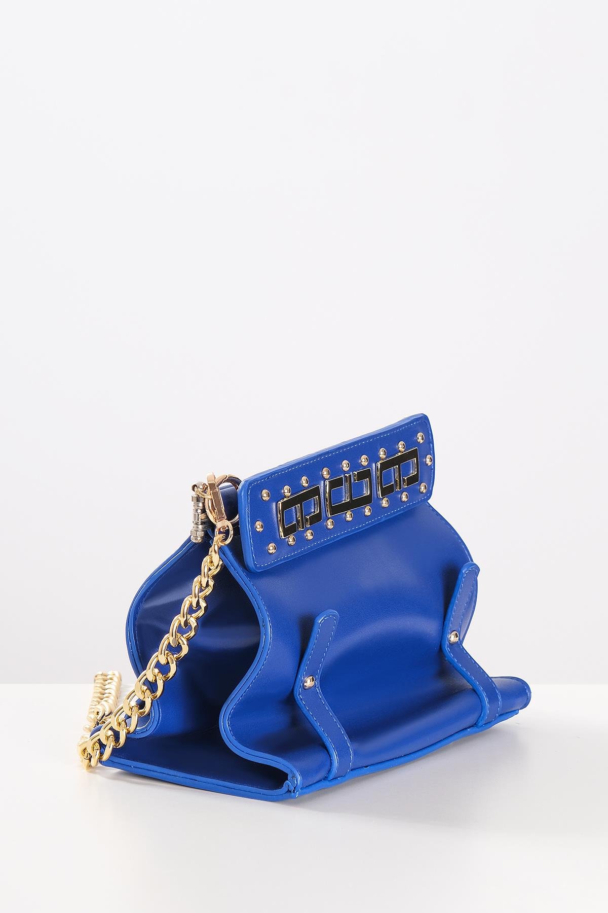 Gold Logo Detaylı Omuz Çantası