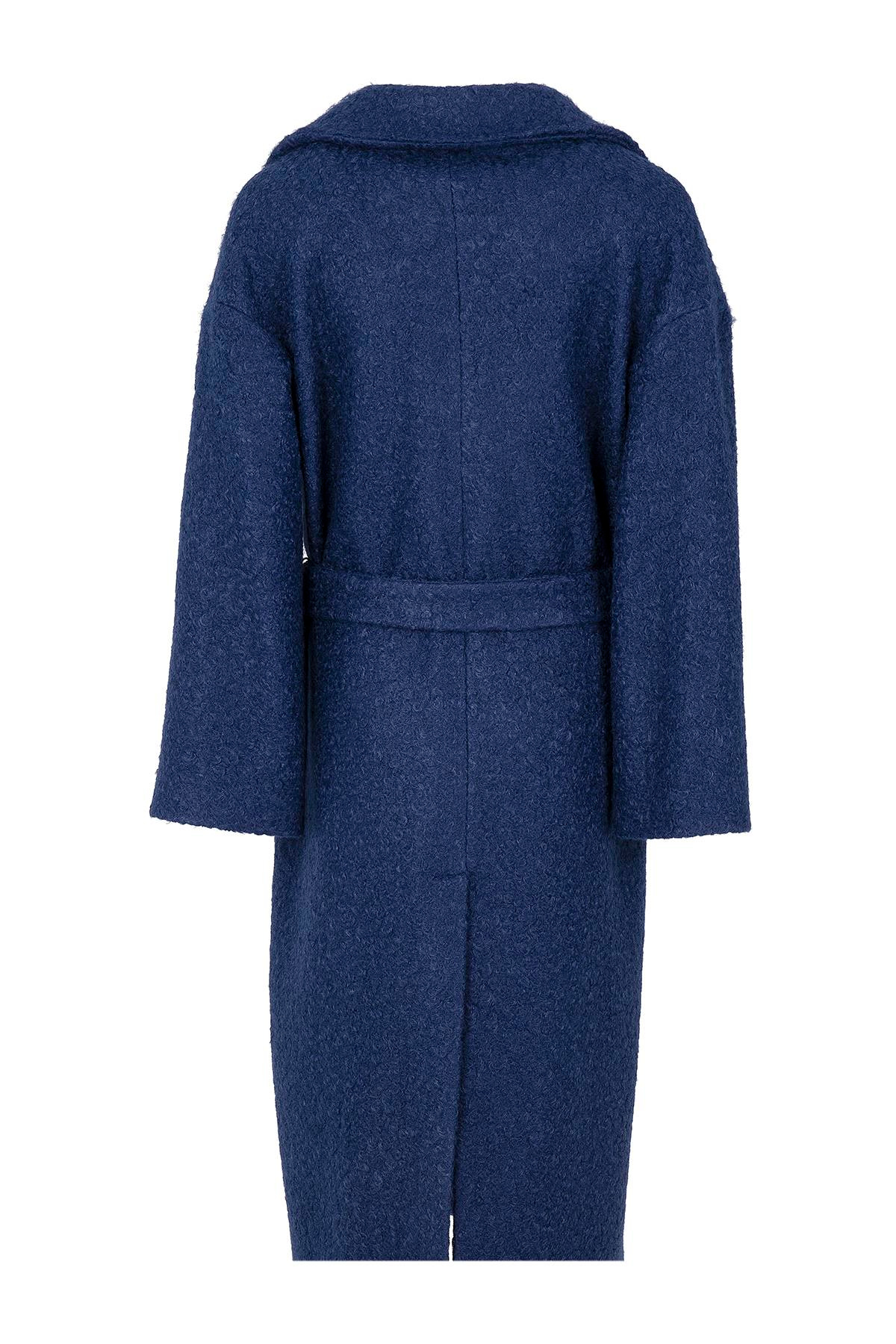Kemerli Oversize Buklet Kaban