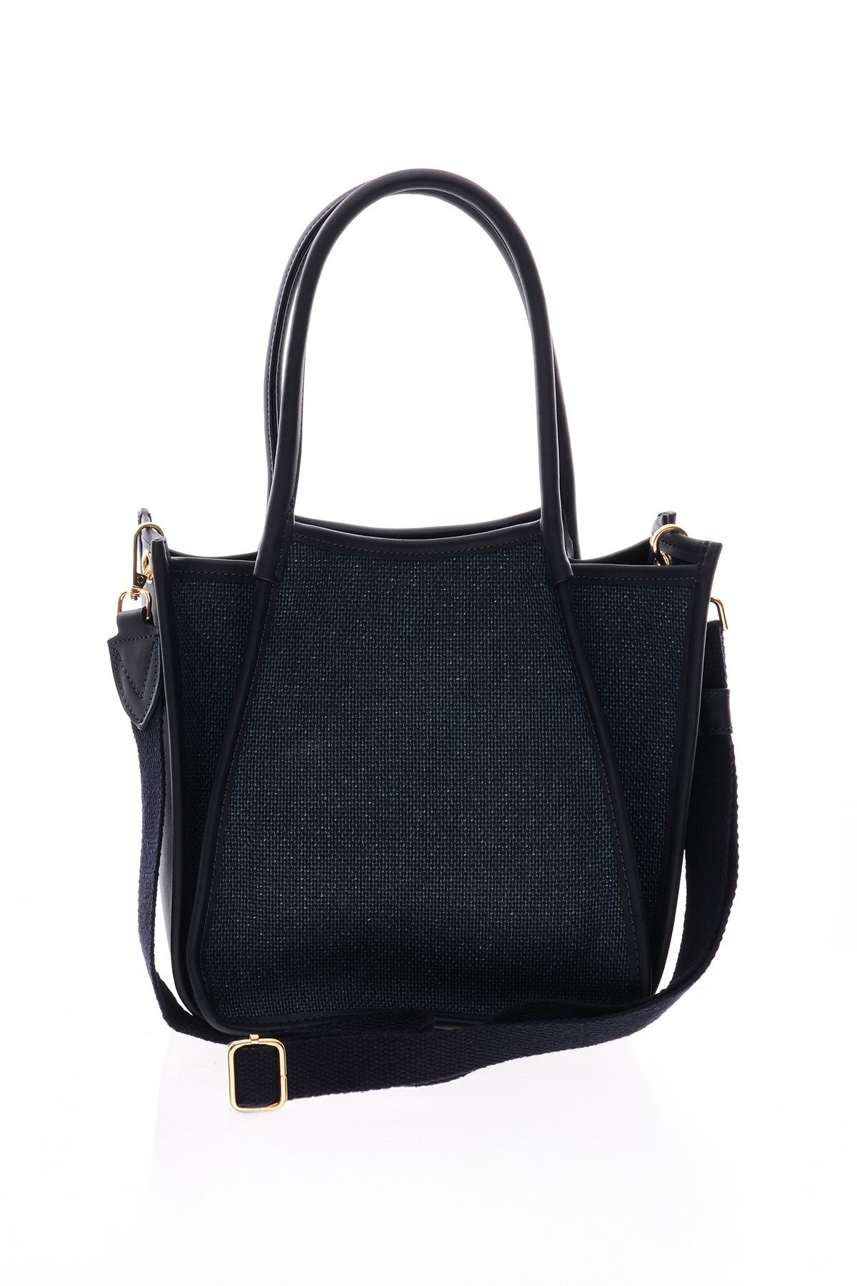 Keten Deri Garnili, Kolonlu, Omuz ,El, Çapraz Askı Alternatifli, Şık Çanta