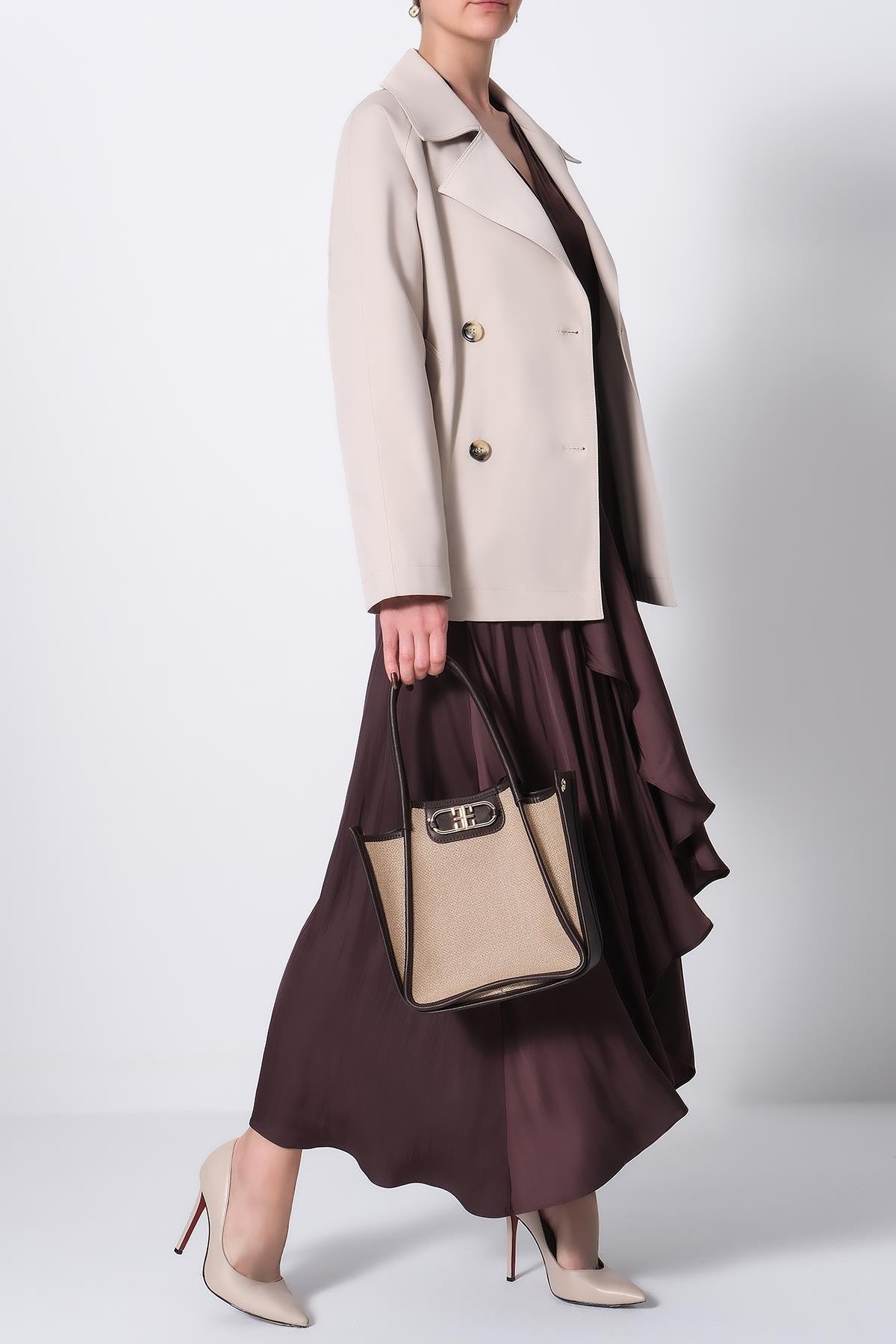 Keten Deri Garnili, Kolonlu, Omuz ,El, Çapraz Askı Alternatifli, Şık Çanta