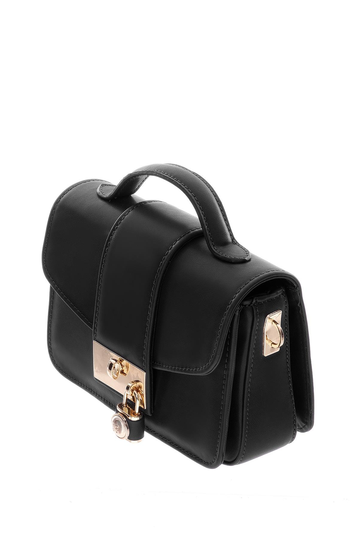 Kilit Aksesuarlı Çok Gözlü El Omuz Çapraz Kullanımlı Çanta