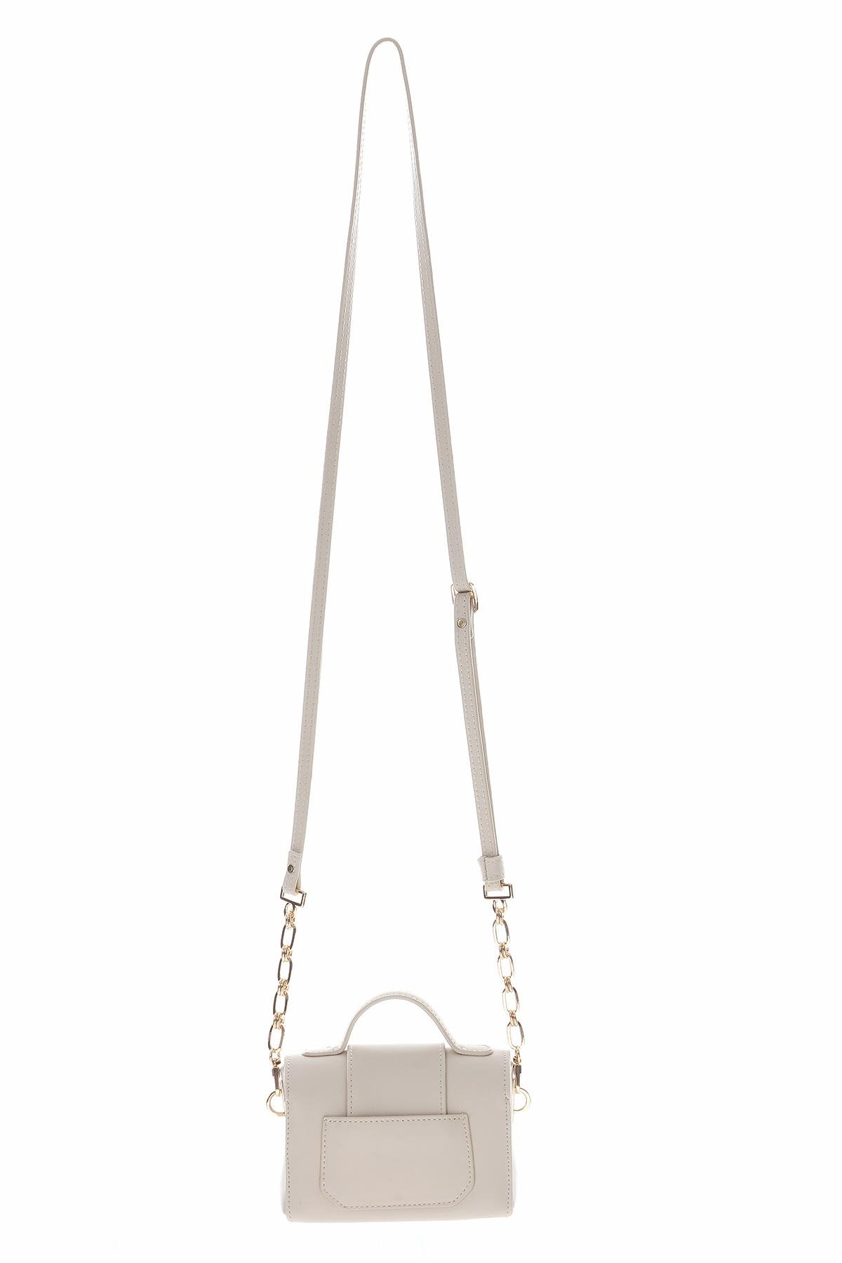 Kilit Aksesuarlı El Omuz Çapraz Kullanımlı Mini Çanta