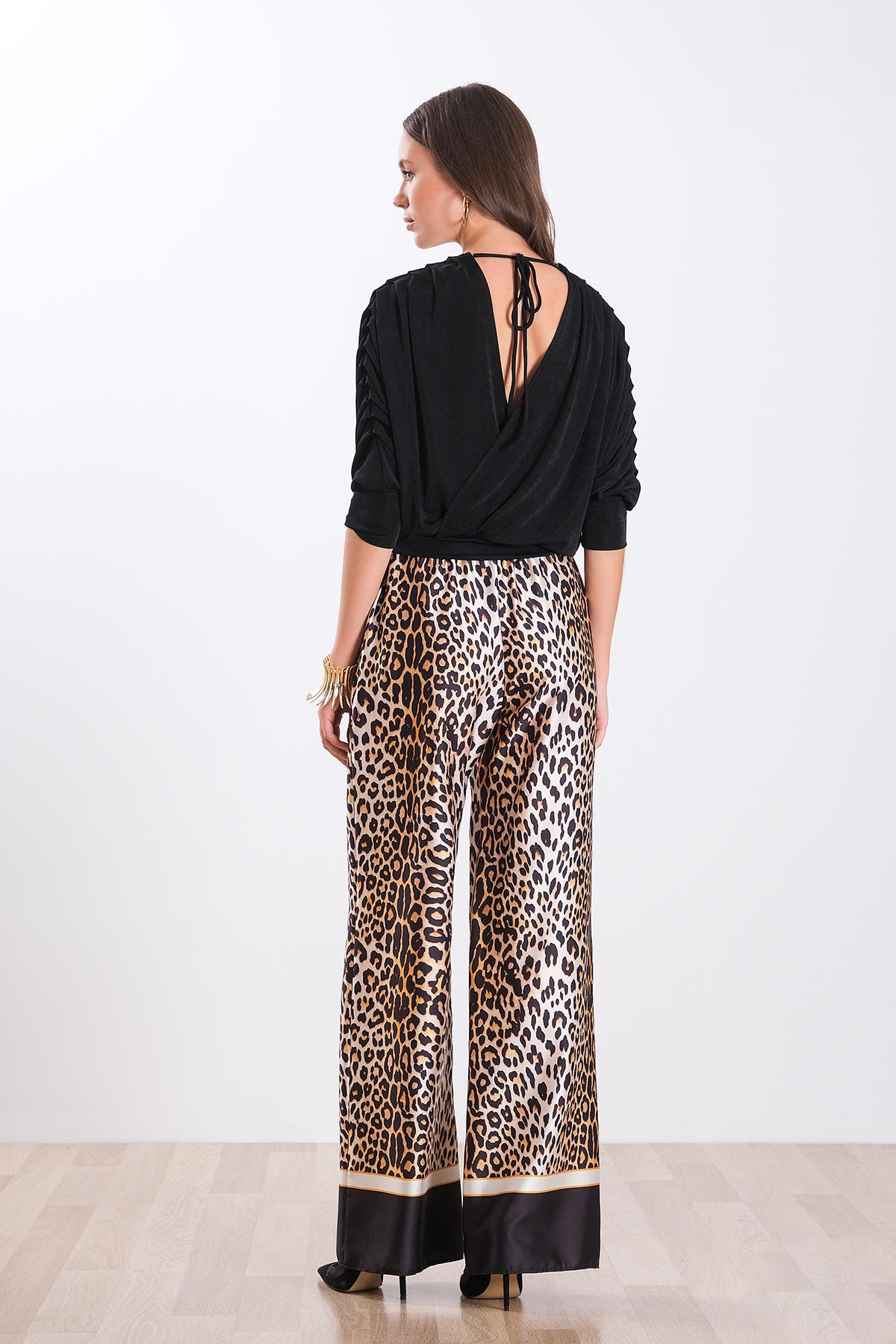 Leopar Desenli Pantolon