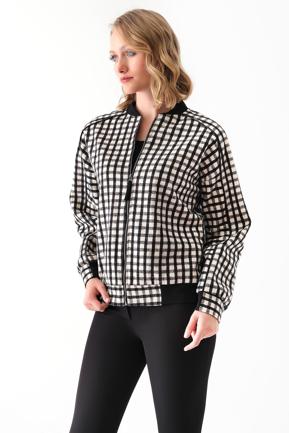 Logolu Bomber Ceket