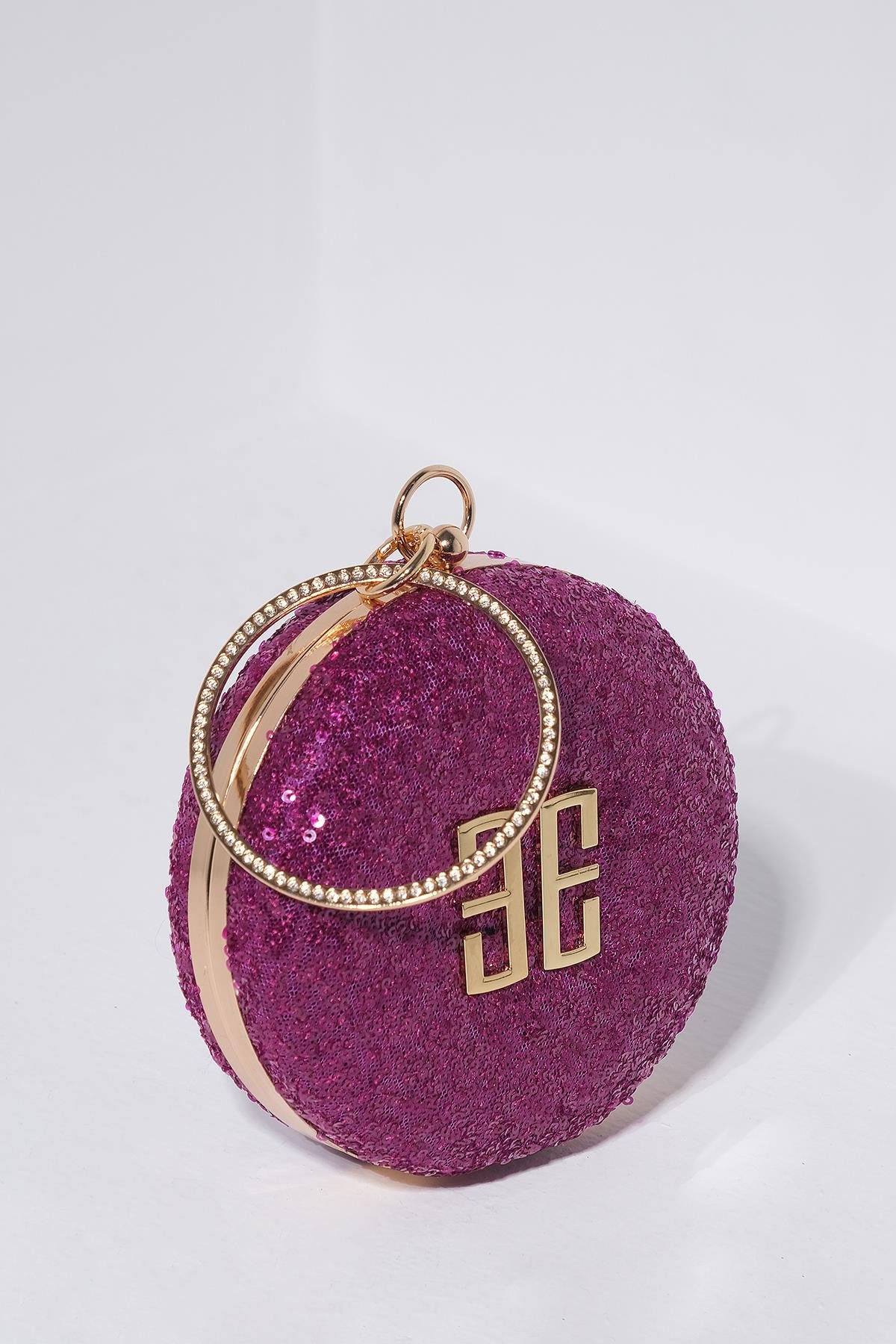 Payet Kaplama Şık Kadın Abiye Çanta