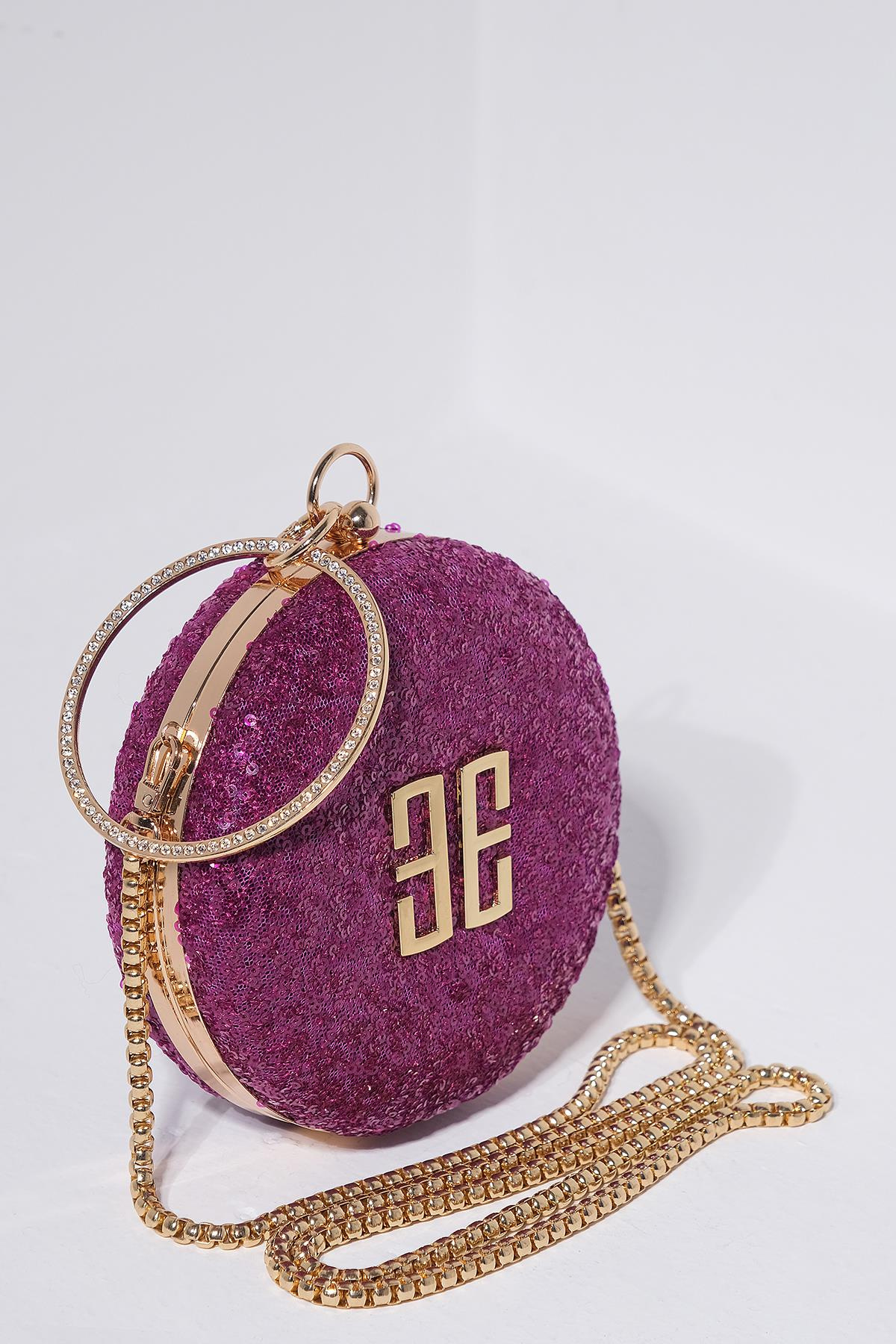 Payet Kaplama Şık Kadın Abiye Çanta