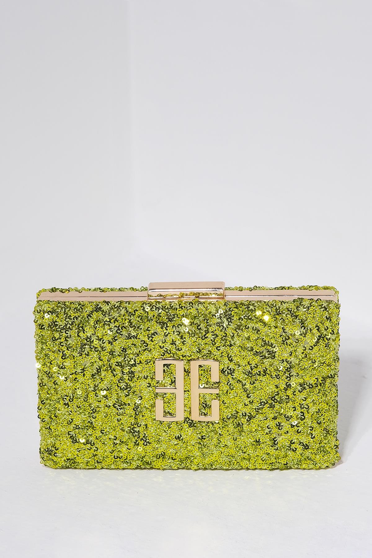 Payet Kaplama Şık Kadın Abiye Çanta