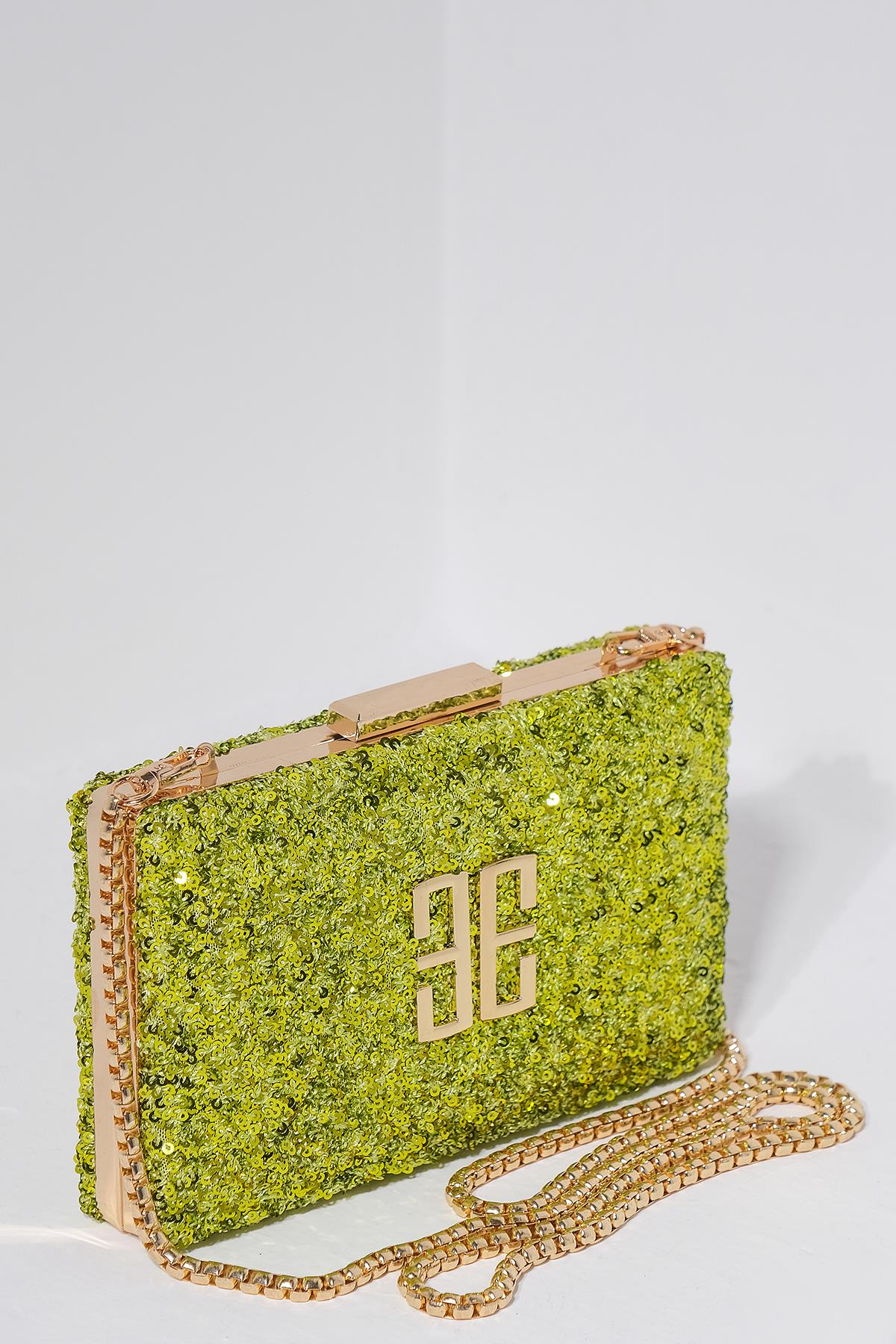 Payet Kaplama Şık Kadın Abiye Çanta