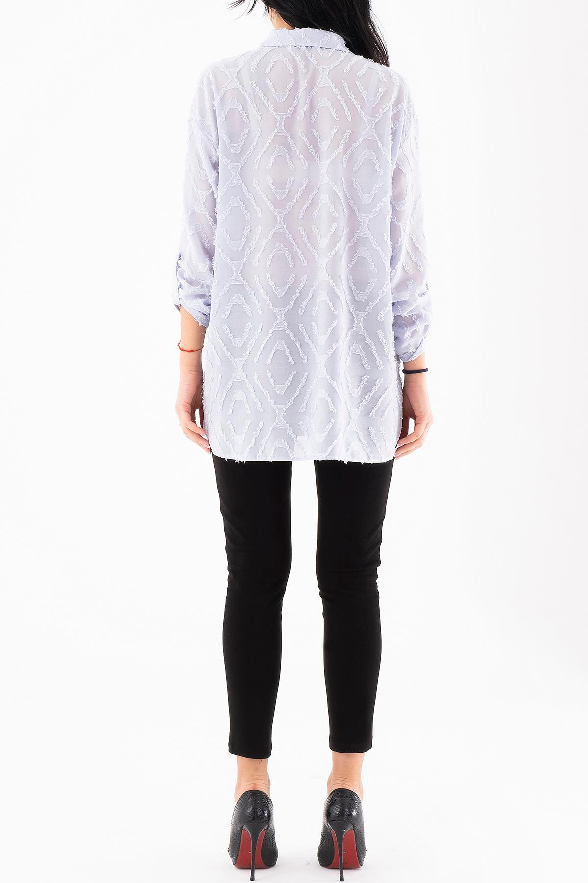 Püskül Jakarlı Gömlek